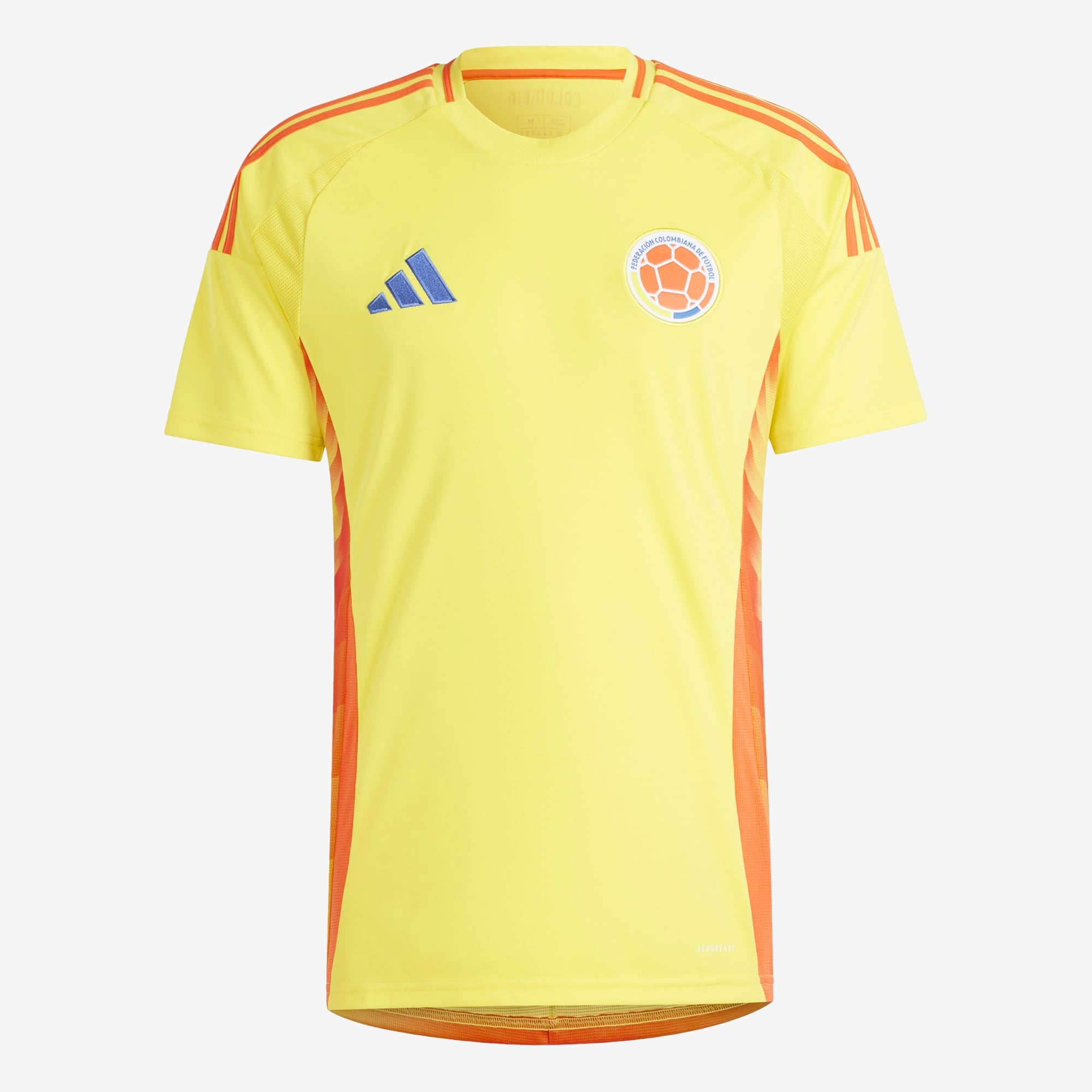 adidas Colombia 2024 Stadium Home Men's AEROREADY Soccer Replica Jersey - Impact Yellow