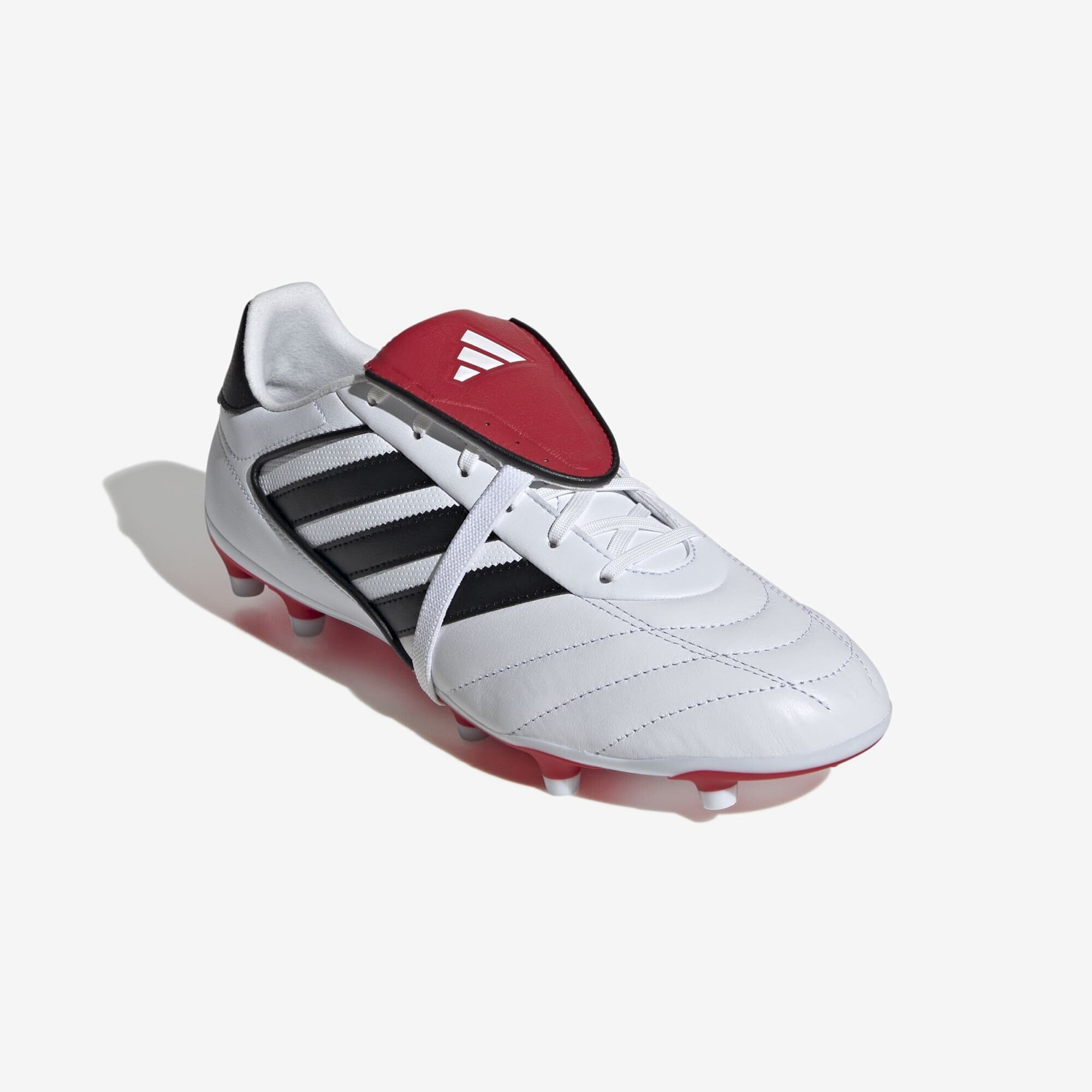 adidas Copa Gloro 2 Firm-Ground Low-Top Soccer Cleats - Cloud White / Core Black / Better Scarlet