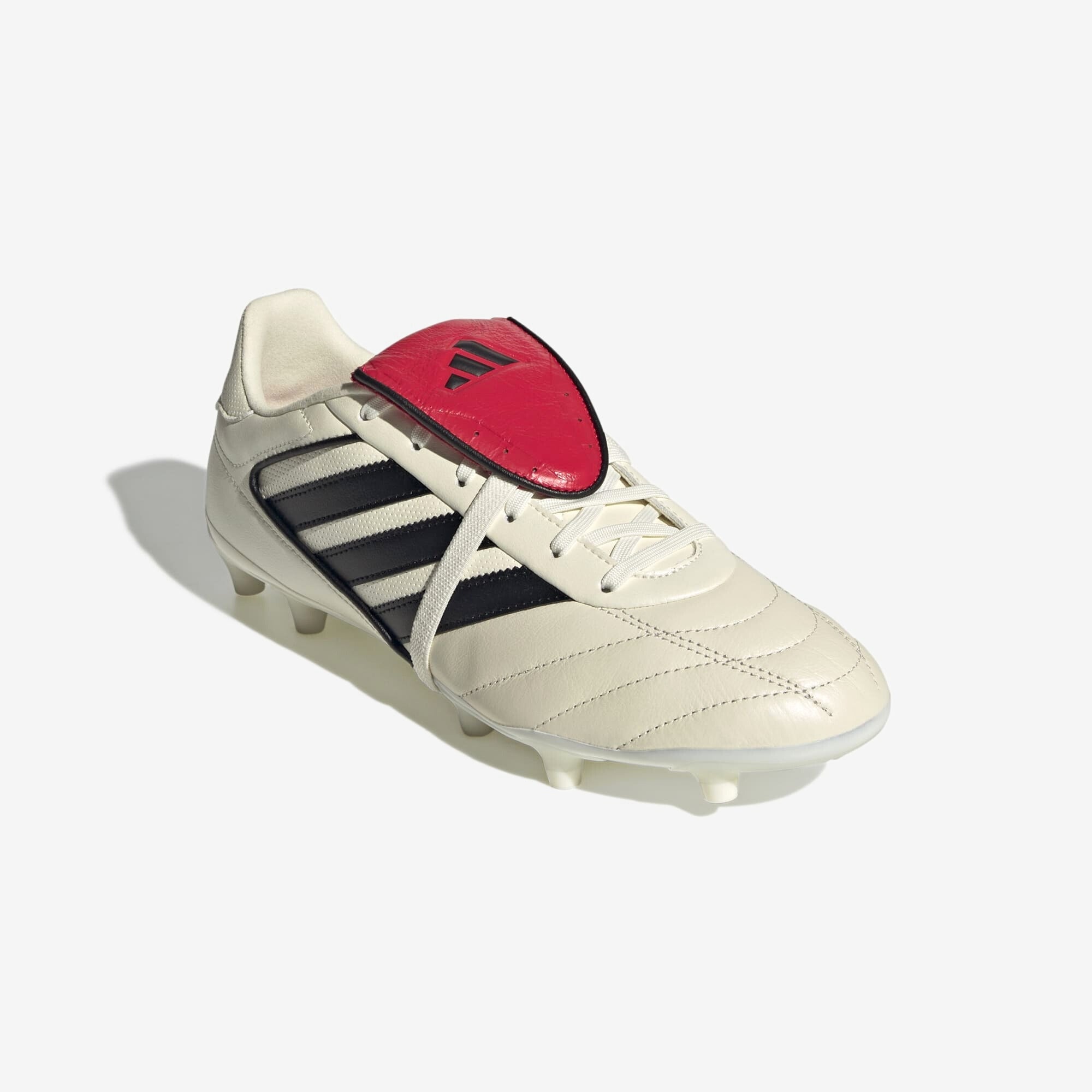 adidas Copa Gloro 2 FG Low-Top Soccer Cleats - Off White / Black / Pure Ruby