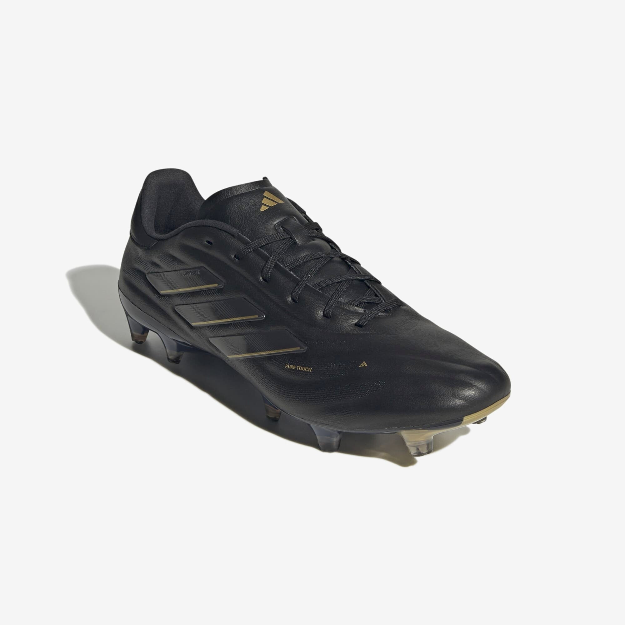 adidas Copa Pure 2 Elite FG Low-Top Soccer Cleats - Core Black / Carbon / Gold Metallic