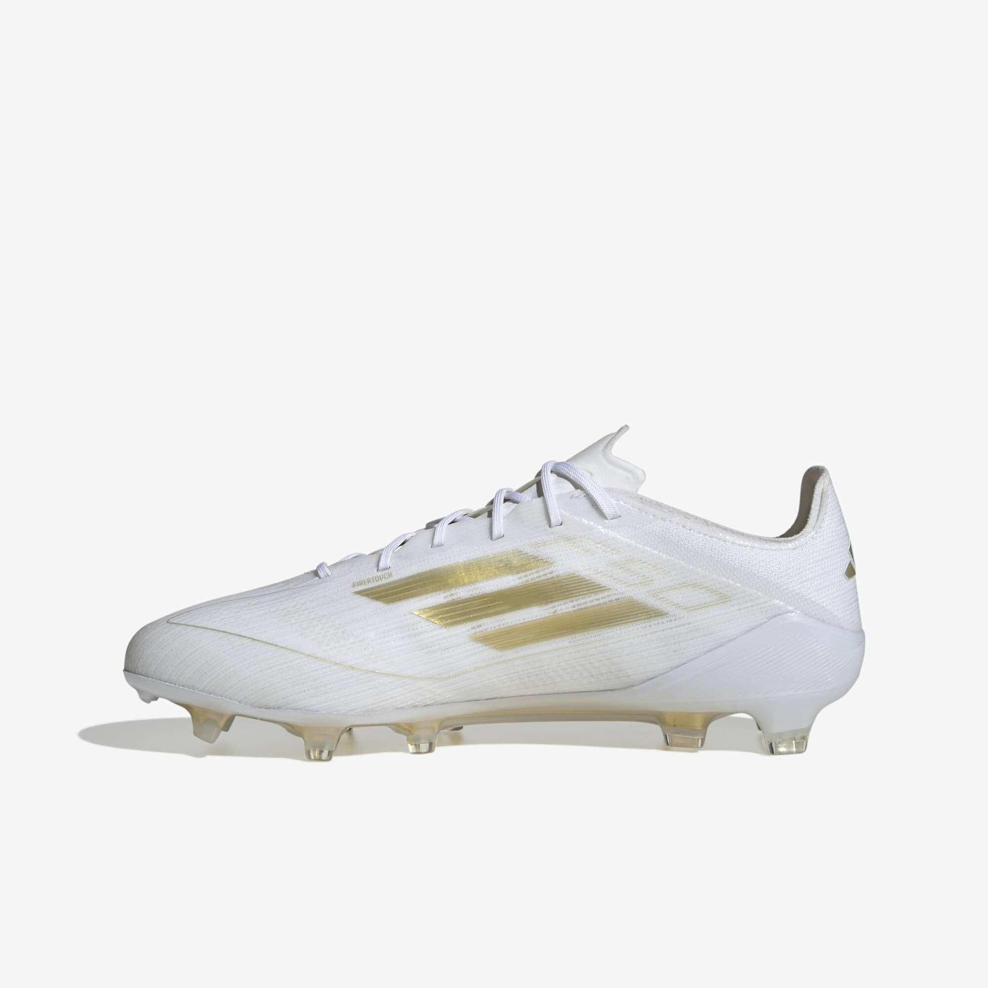 adidas F50 Elite Firm-Ground Low-Top Soccer Cleats - Cloud White / Gold Metallic / Cloud White