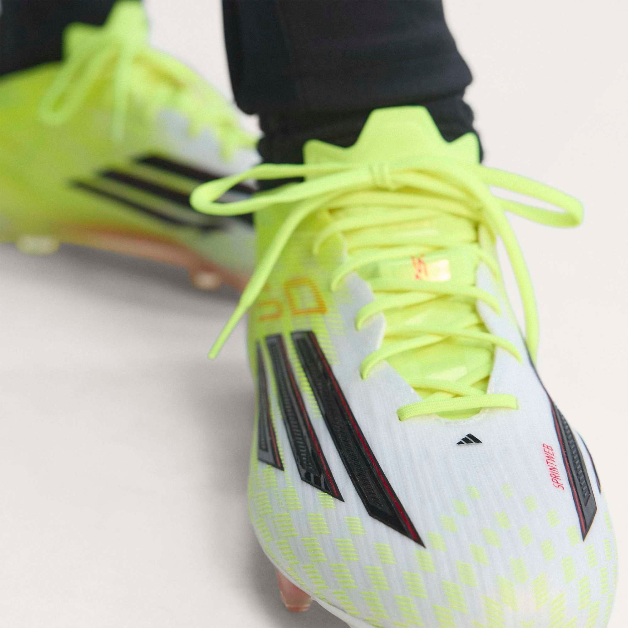 adidas F50 Elite Firm-Ground Low-Top Soccer Cleats - Team Solar Yellow 2 / Core Black / Lucid Red