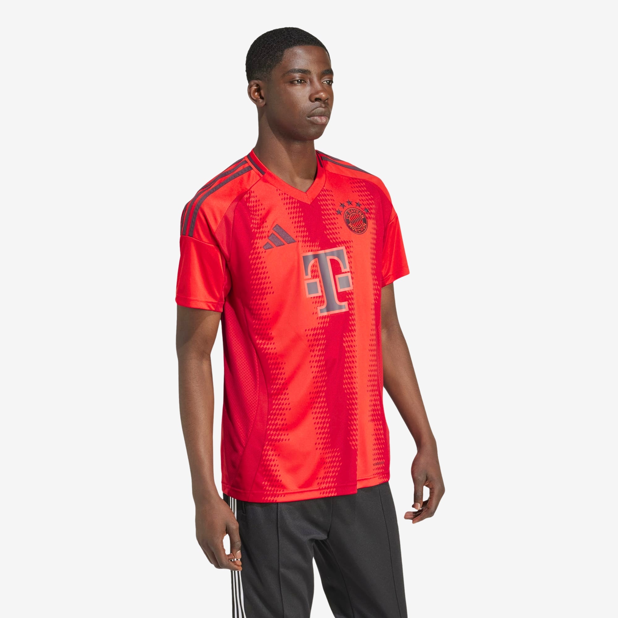 adidas FC Bayern 2024/25 Stadium Home Men's AEROREADY Soccer Replica Jersey - Red