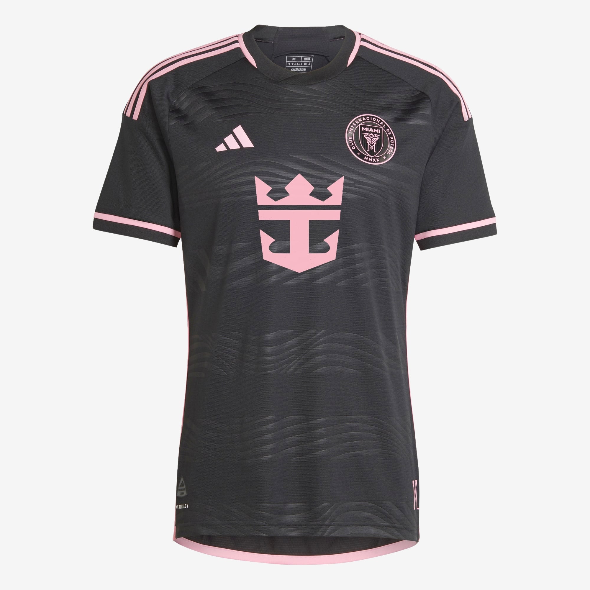 adidas Inter Miami CF 2023/24 Match Away Men's AEROREADY Soccer Authentic Jersey - Black / Bliss Pink