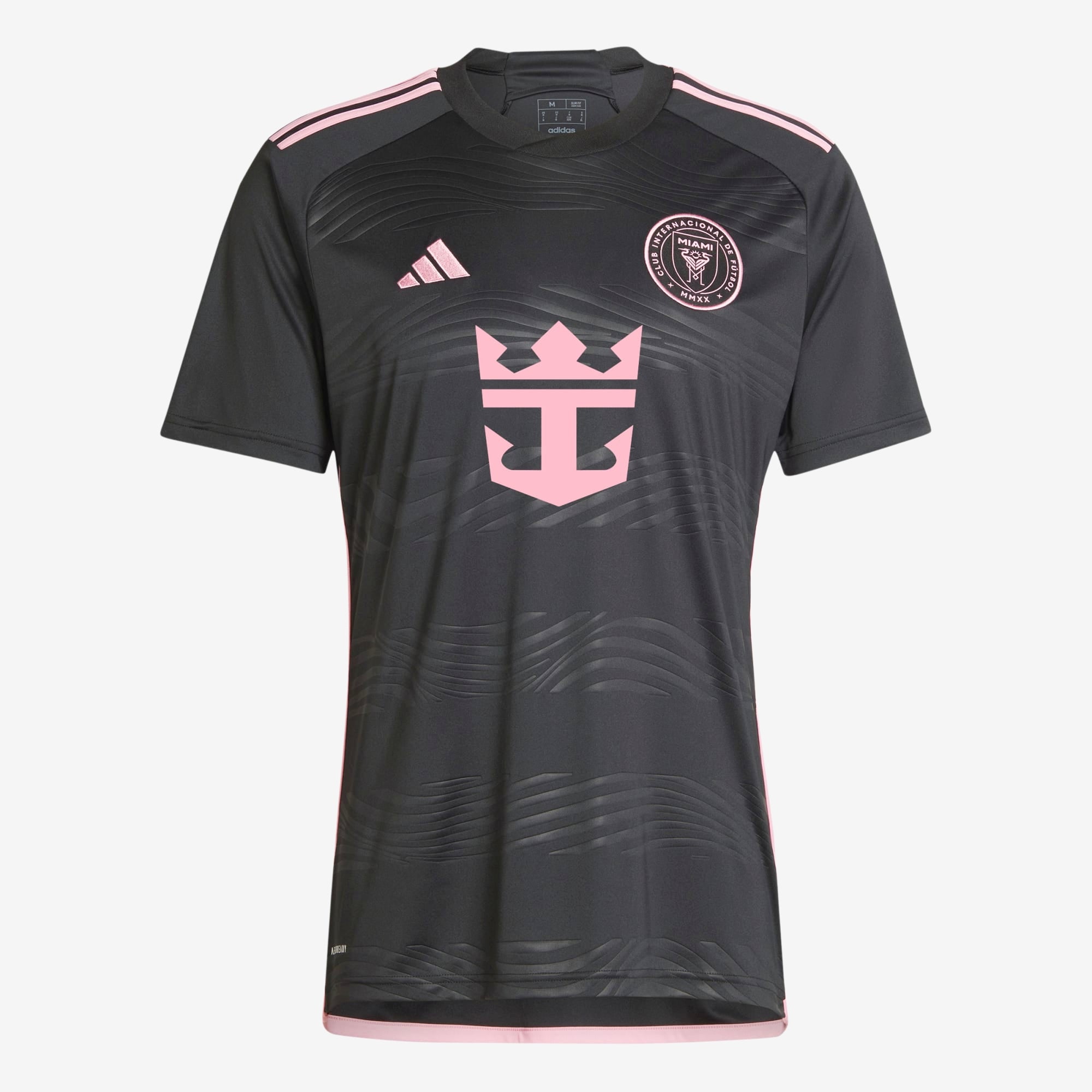 adidas Inter Miami CF 2023/24 Stadium Away Men's AEROREADY Soccer Replica Jersey - Black / Bliss Pink