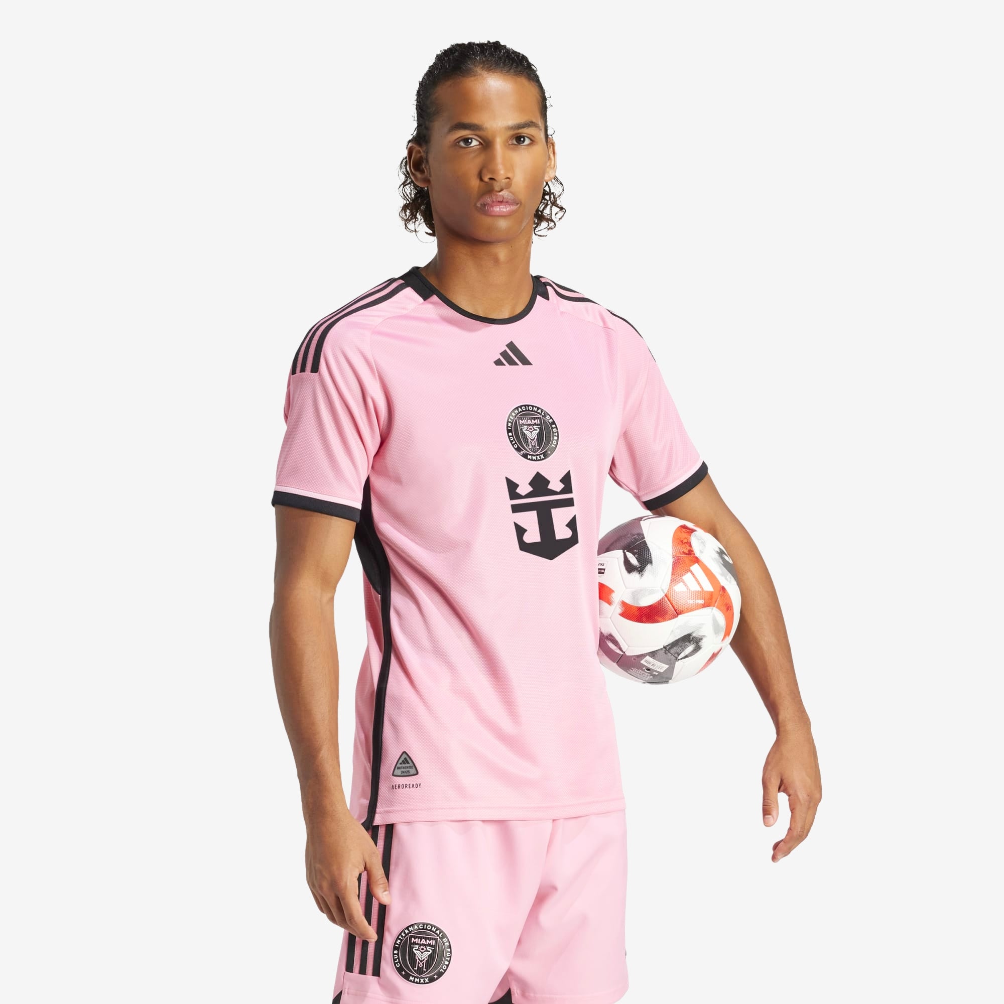 adidas Inter Miami CF 2024/25 Match Home Men's AEROREADY Soccer Authentic Jersey - Easy Pink