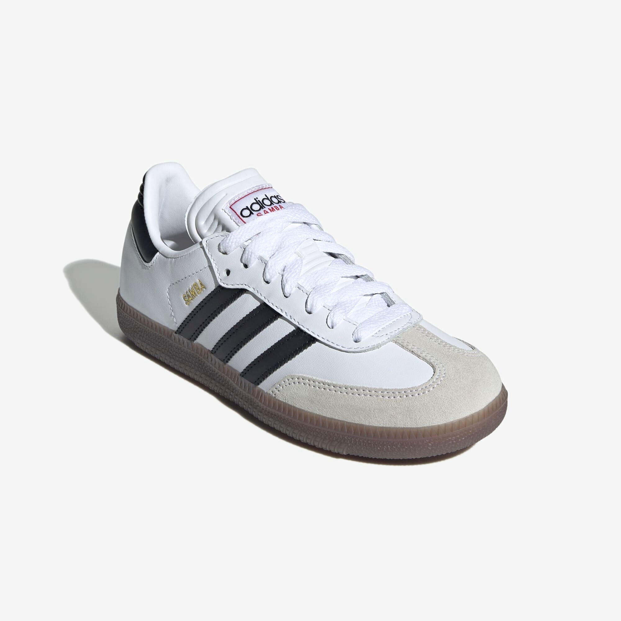 adidas Jr. Samba Little/Big Kids' IC Low-Top Soccer Shoes - White