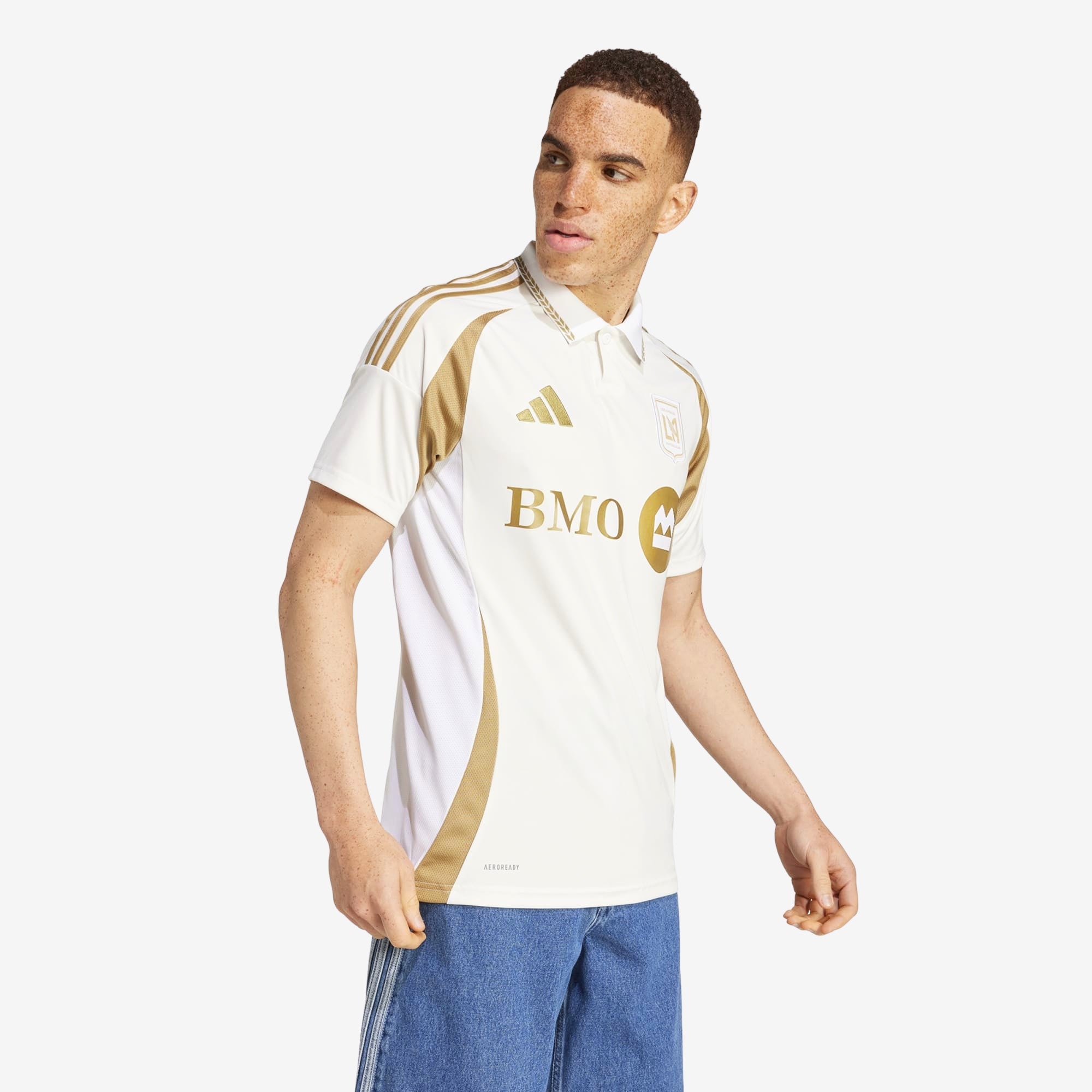 adidas LAFC 2025/26 Stadium Away Men's AEROREADY Soccer Replica Jersey - White