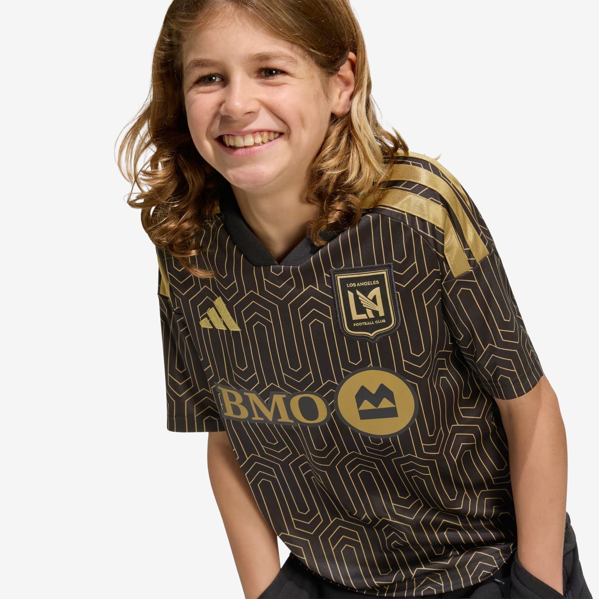 adidas LAFC 2026/27 Stadium Home Big Kids' Soccer Jersey - Black