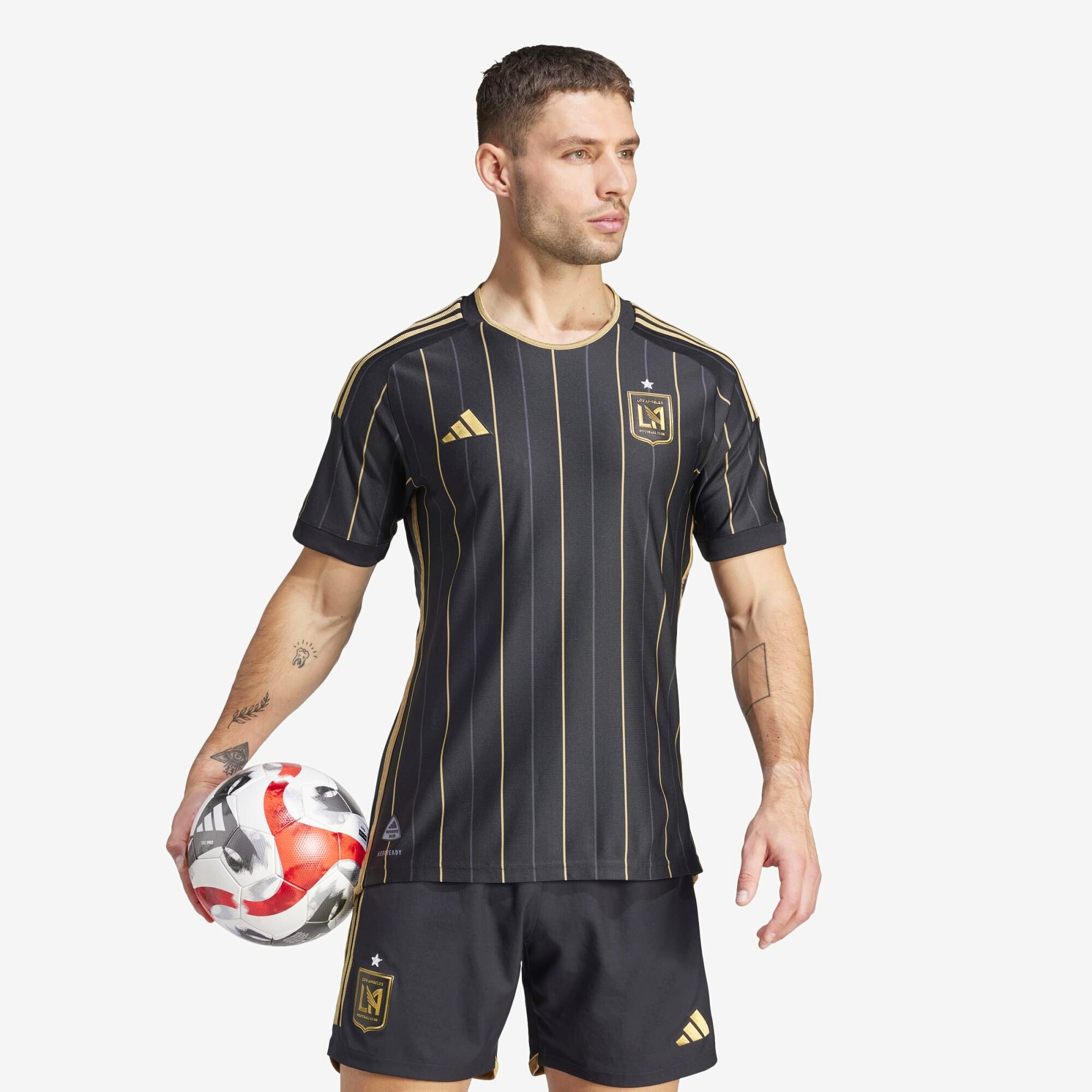 adidas Los Angeles FC 2024/25 Match Home Men's AEROREADY Soccer Authentic Jersey - Black