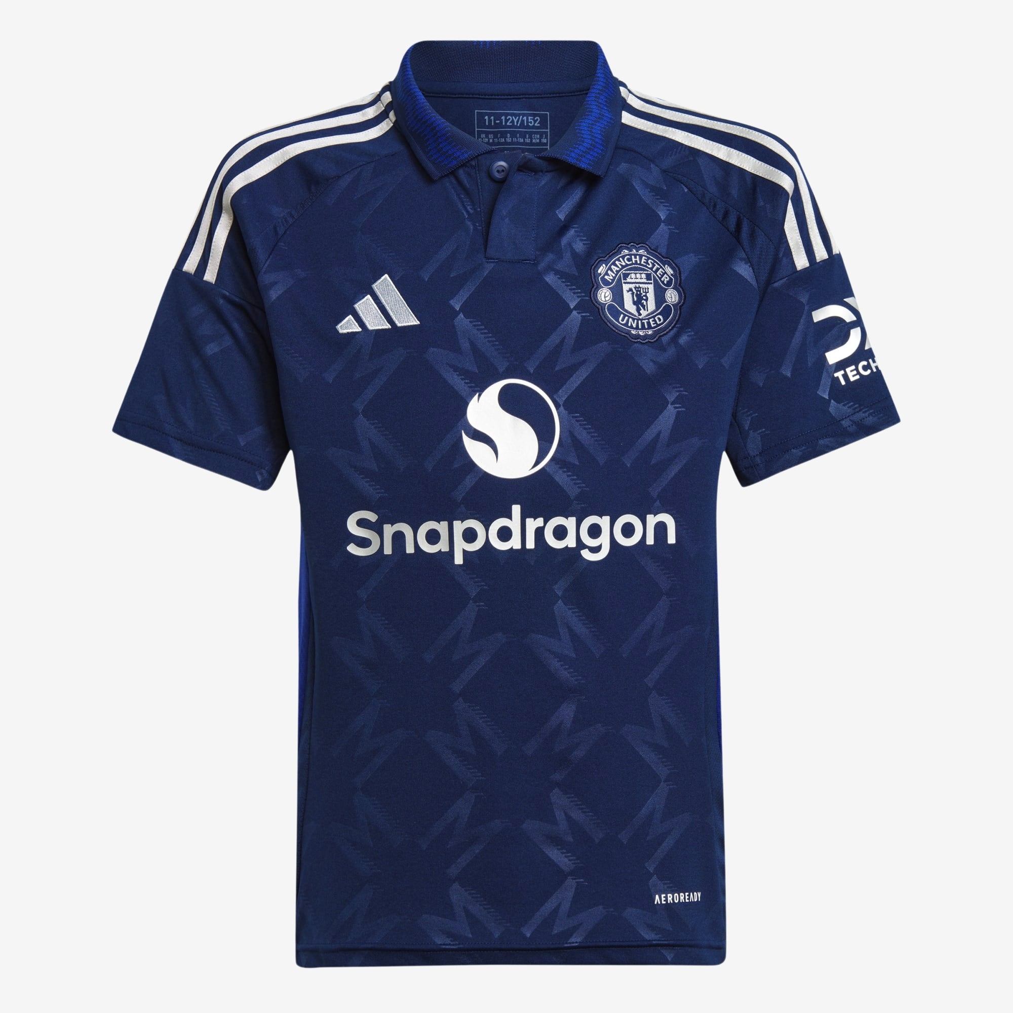 adidas Manchester United 2024/25 Stadium Away Big Kids' AEROREADY Soccer Replica Jersey - Night Indigo