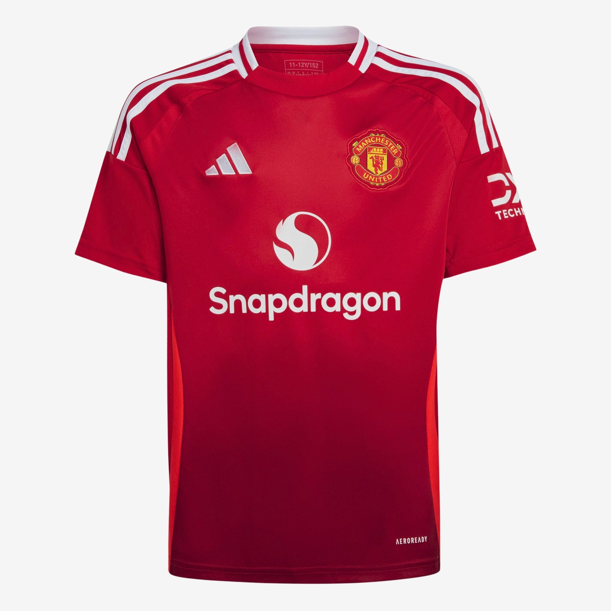 adidas Manchester United 2024/25 Stadium Home Big Kids' AEROREADY Soccer Replica Jersey - Mufc Red