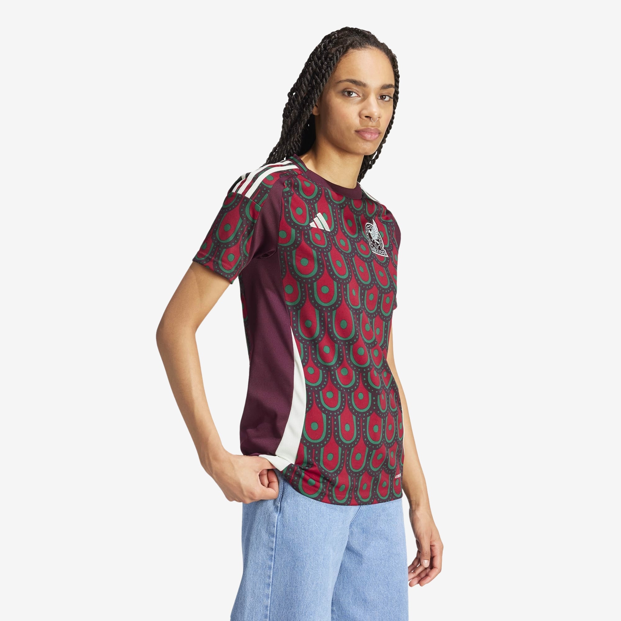 adidas Mexico 2024 Stadium Home Women's AEROREADY Soccer Replica Jersey - Multicolor