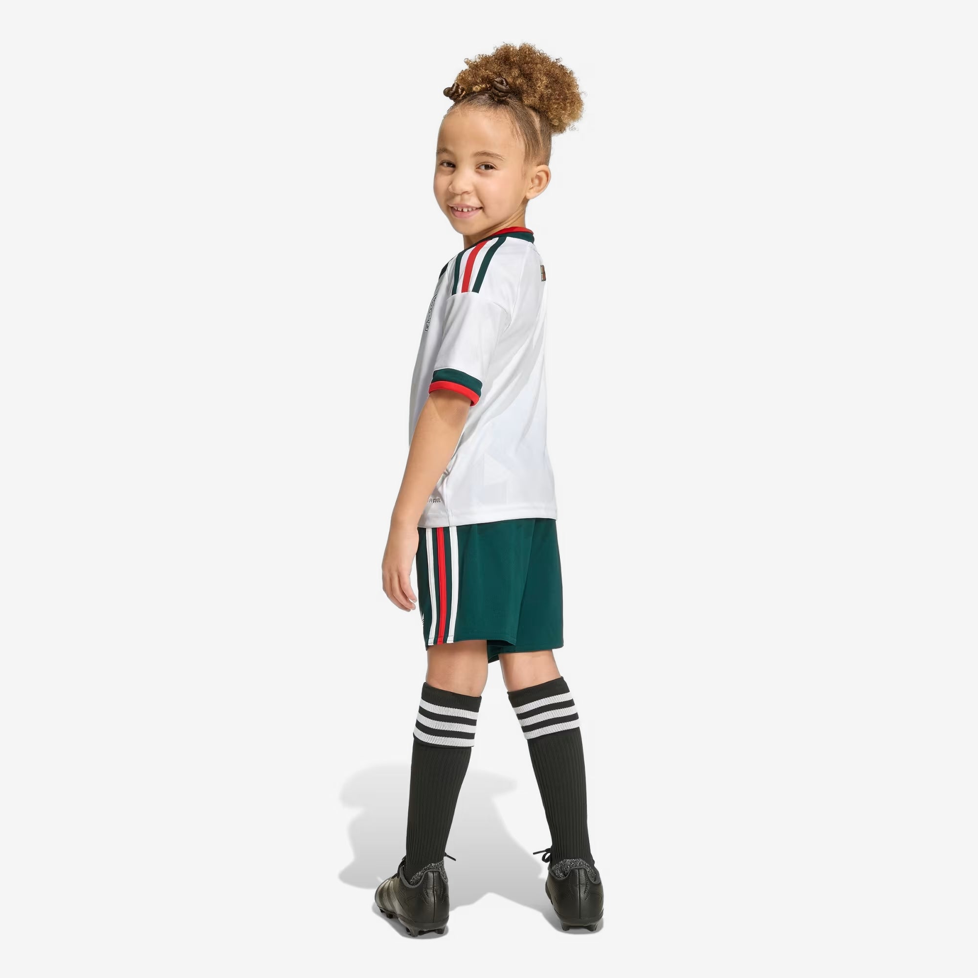 adidas Mexico 2026 Stadium Away Set Little/Big Kids' Soccer Kit - White