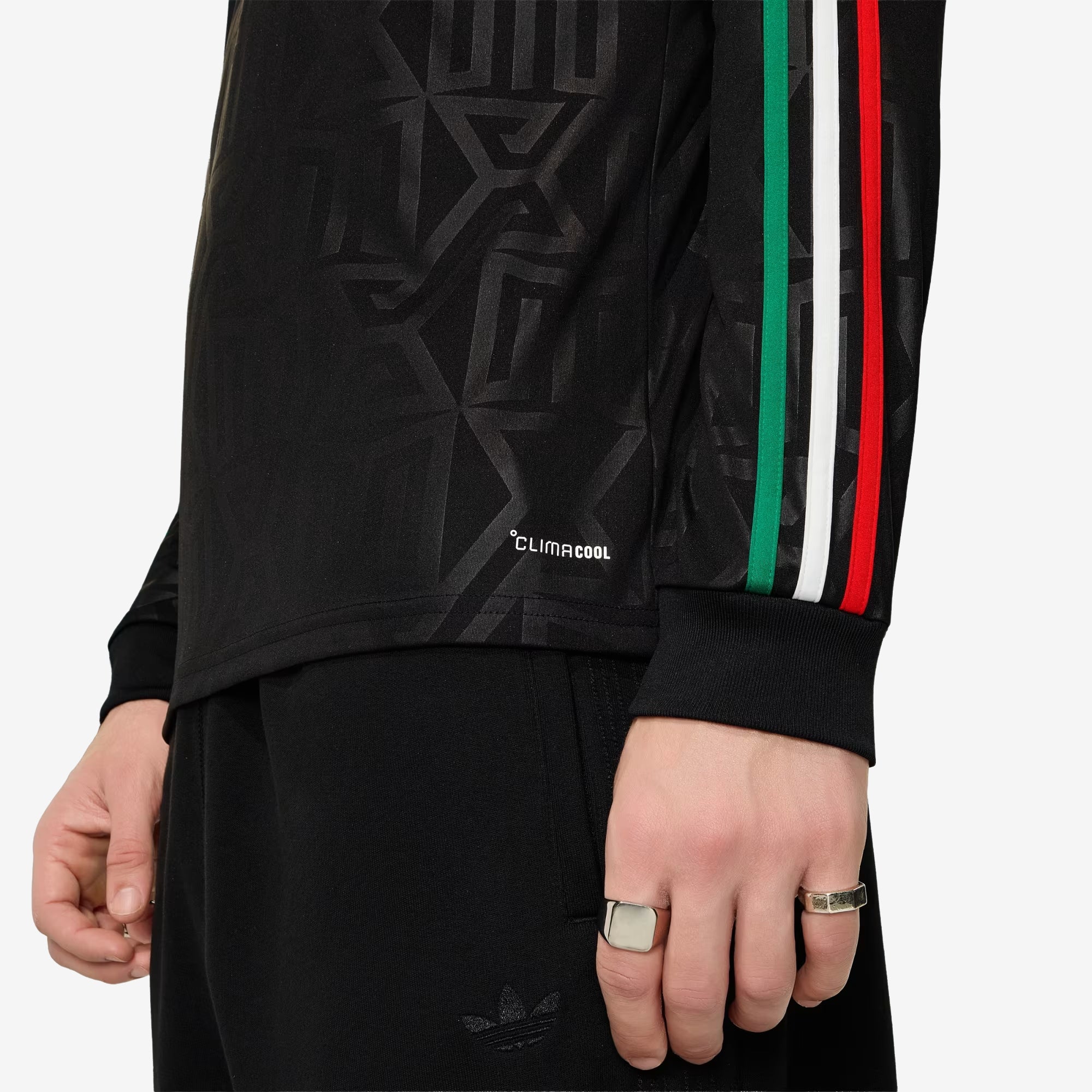 adidas Mexico 2026 Stadium Third Men's Soccer Long-Sleeve Jersey - Black