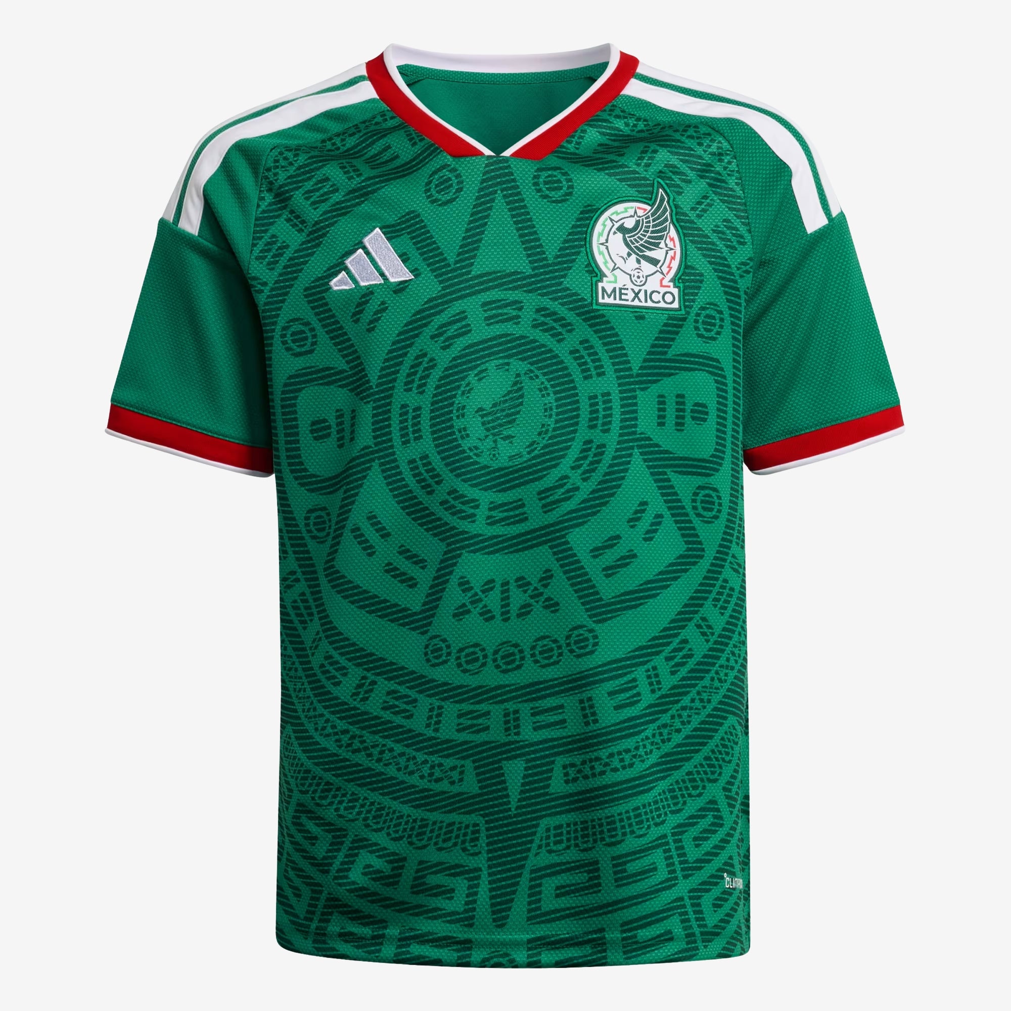adidas Mexico 2026 Stadium Home Big Kids' Soccer Jersey - Bold Green