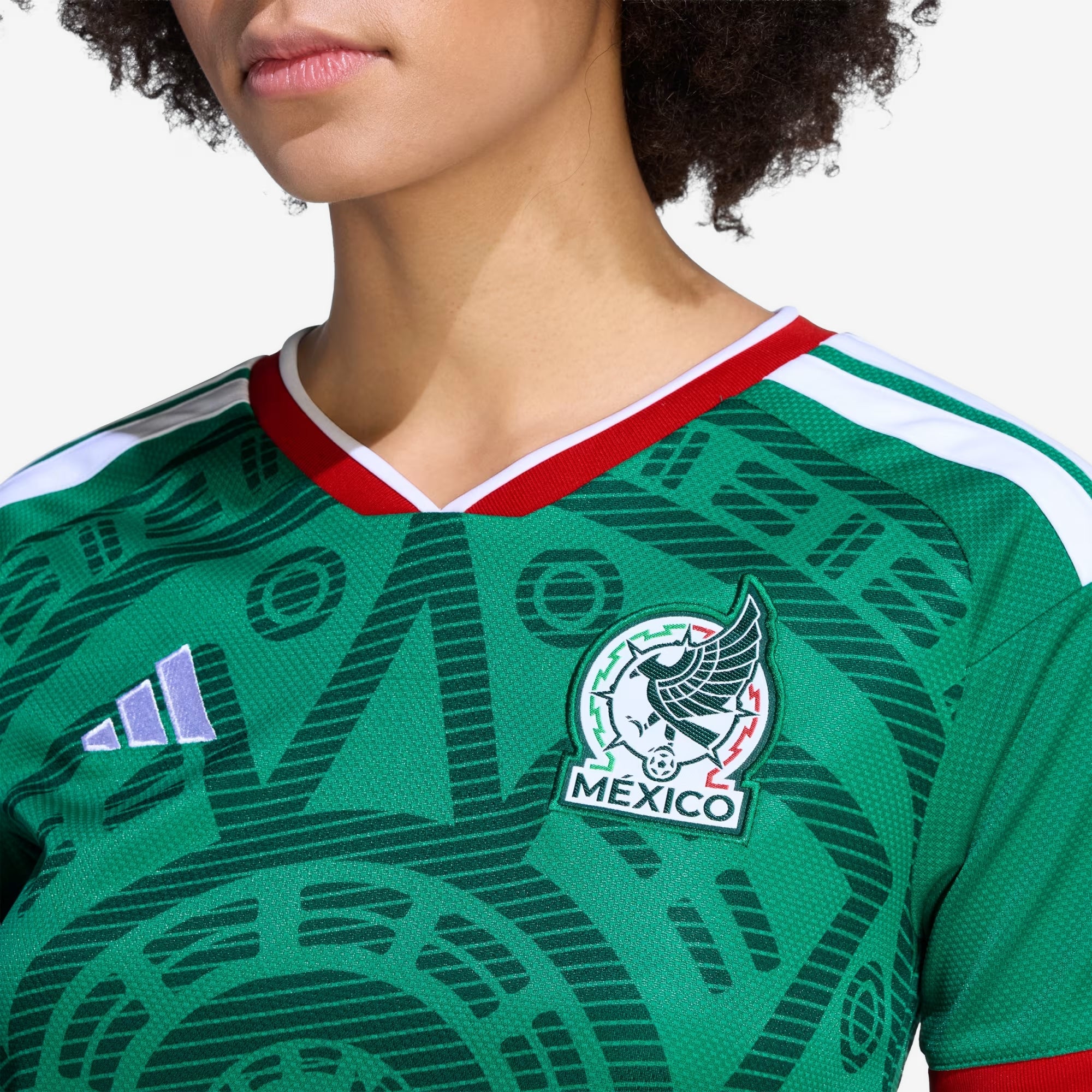 adidas Mexico 2026 Stadium Home Women's Soccer Replica Jersey - Bold Green