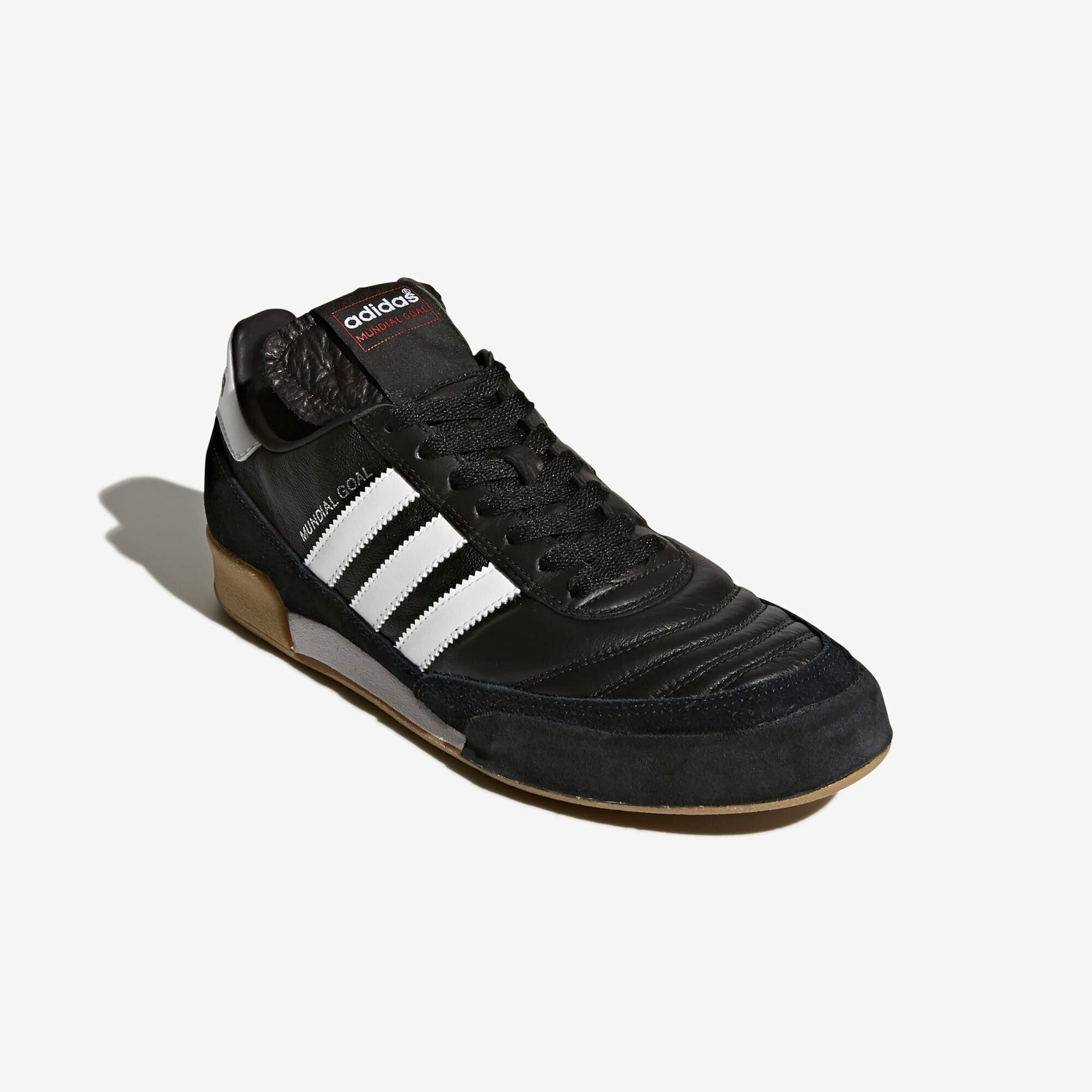 adidas Mundial Goal IC Low-Top Soccer Shoes - Black/White