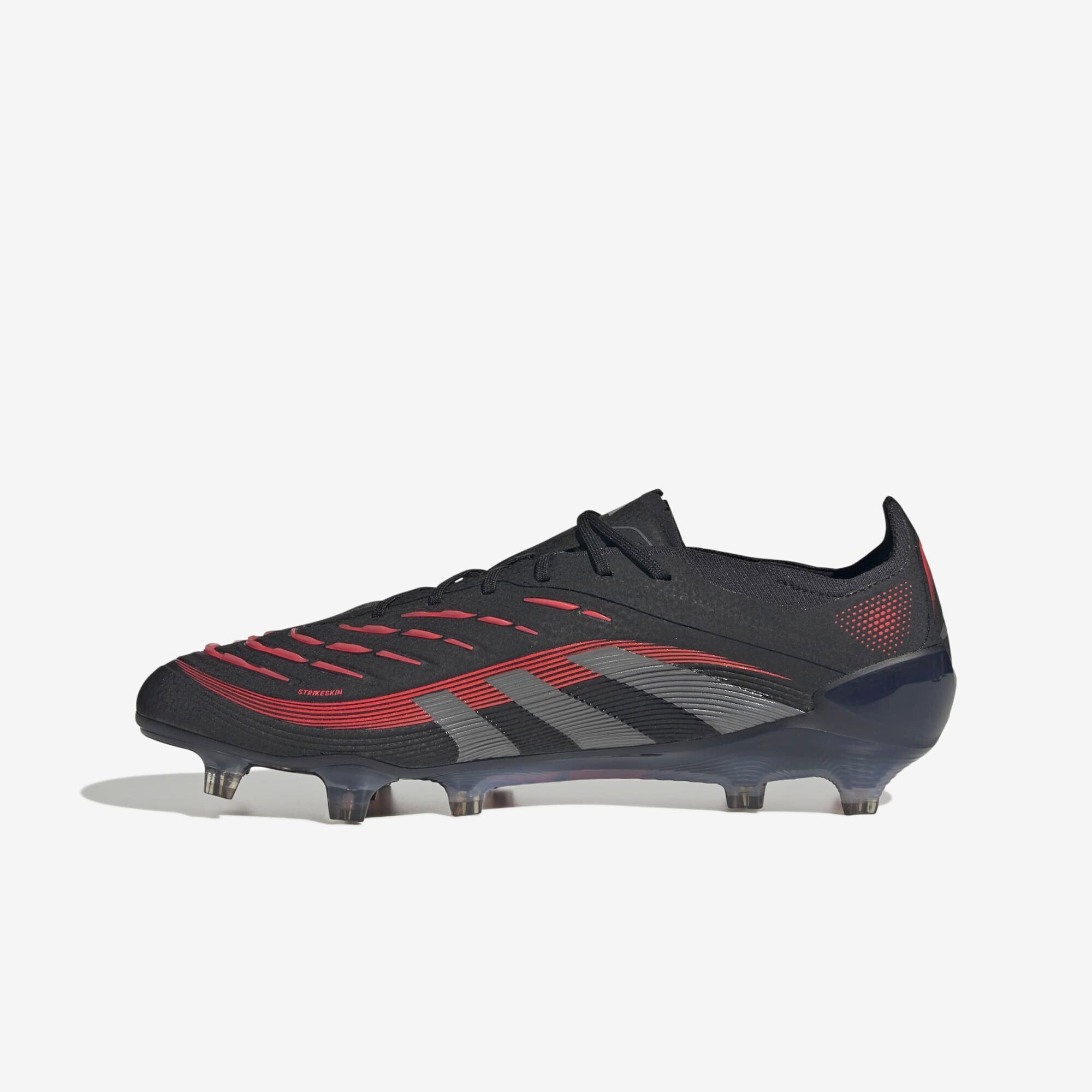 adidas Predator Elite FG Low-Top Soccer Cleats - Core Black / Grey Four / Lucid Red