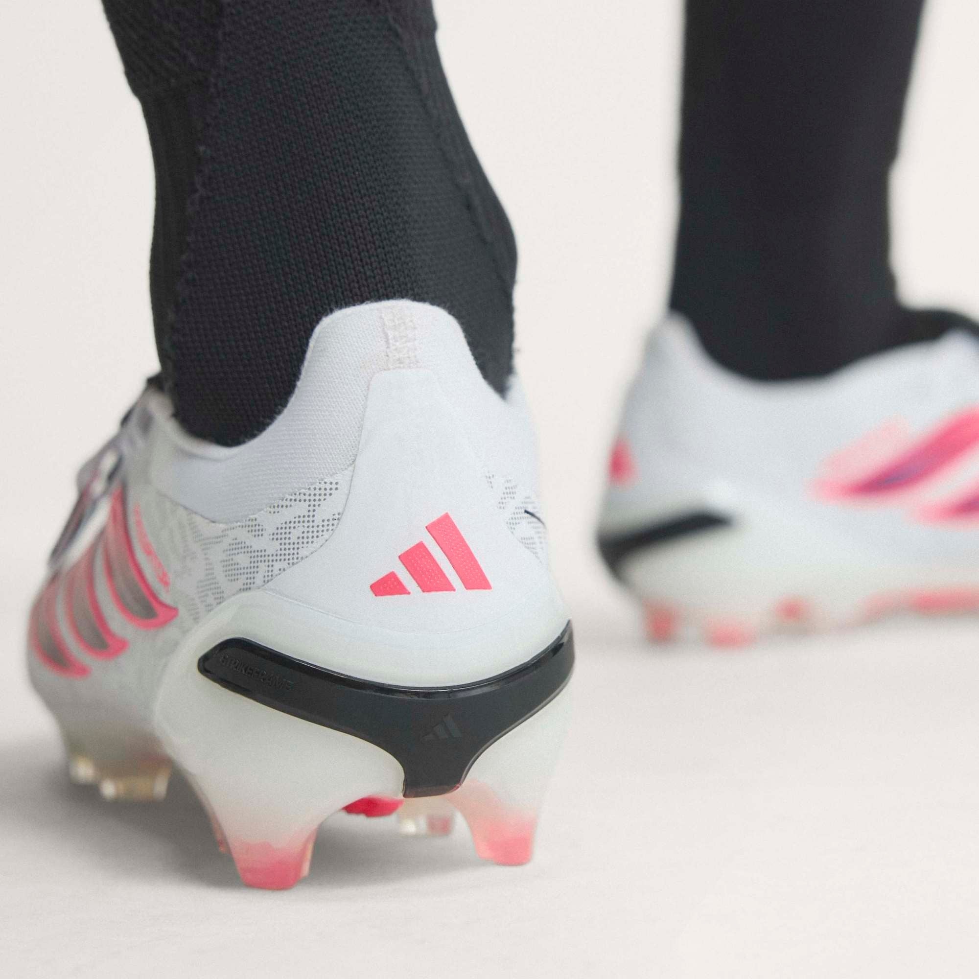 adidas Predator Pro Fold-Over Tongue Firm-Ground Low-Top Soccer Cleats - Cloud White / Solar Turbo / Core Black