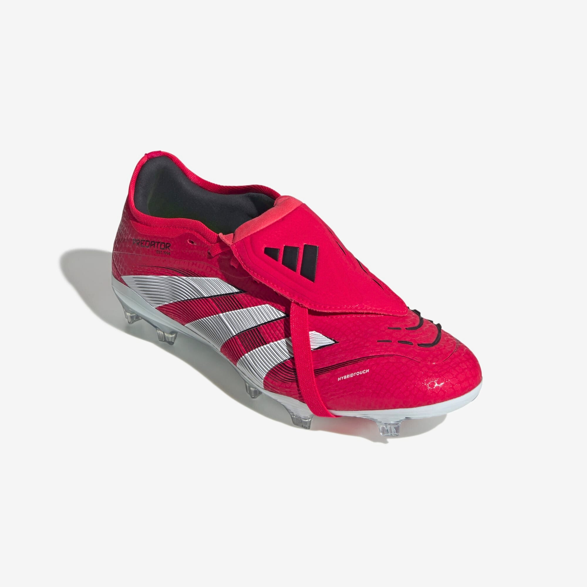 adidas Predator Pro Fold-Over Tongue FG Low-Top Soccer Cleats - Lucid Red / Cloud White / Core Black