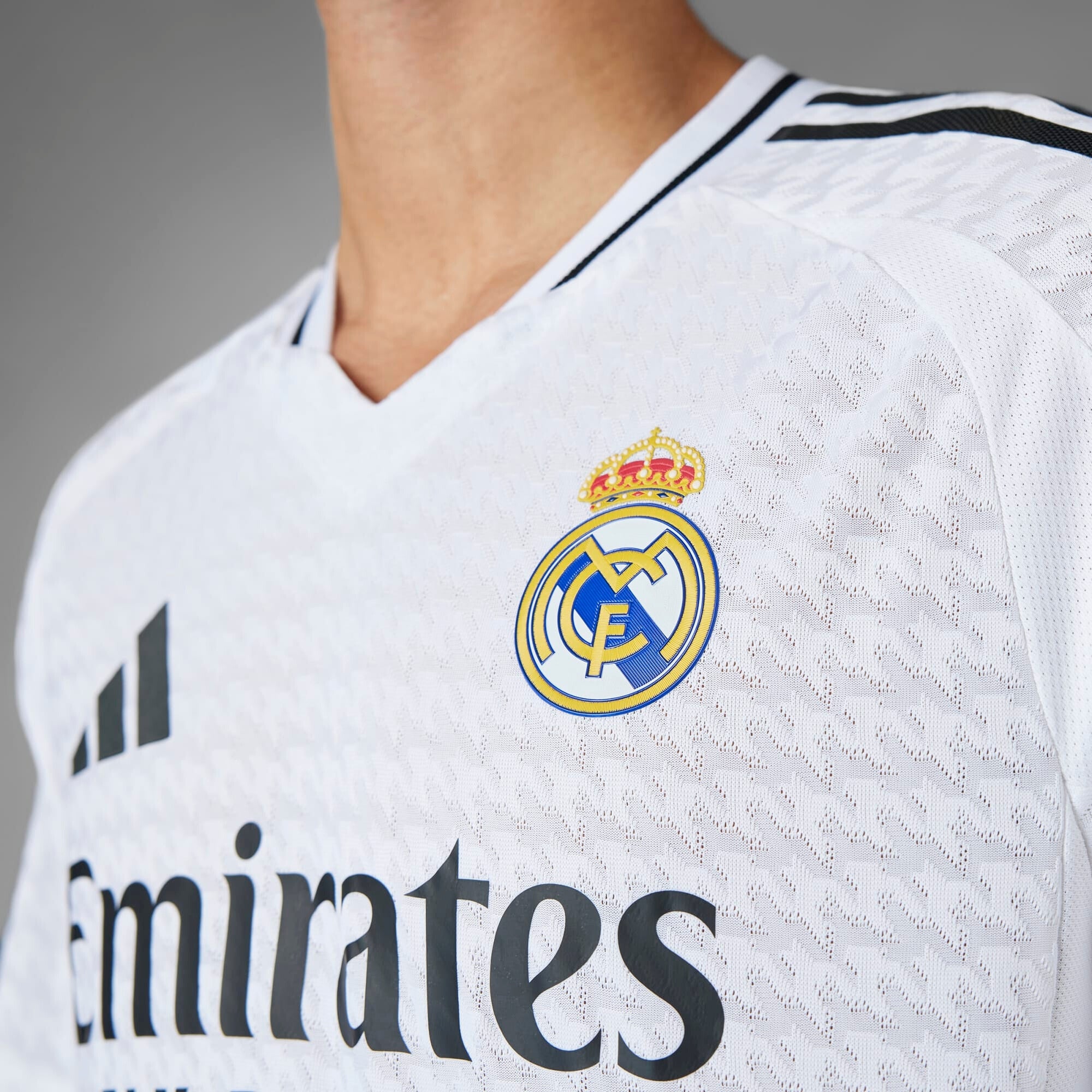 adidas Real Madrid 2024/25 Match Home Men's HEAT.RDY Soccer Authentic Jersey - White