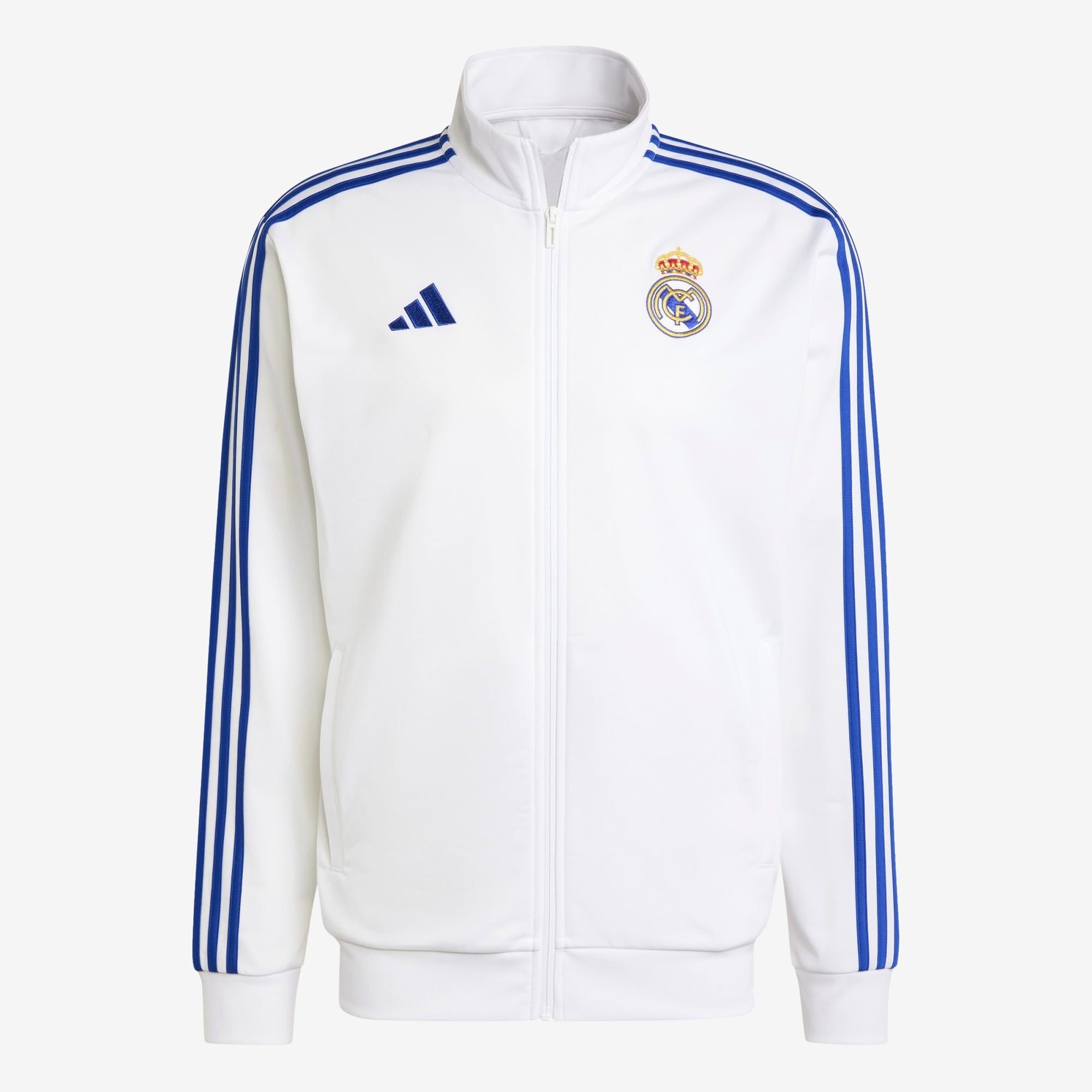 adidas Real Madrid DNA Top Men's Full-Zip Soccer Track Jacket - White