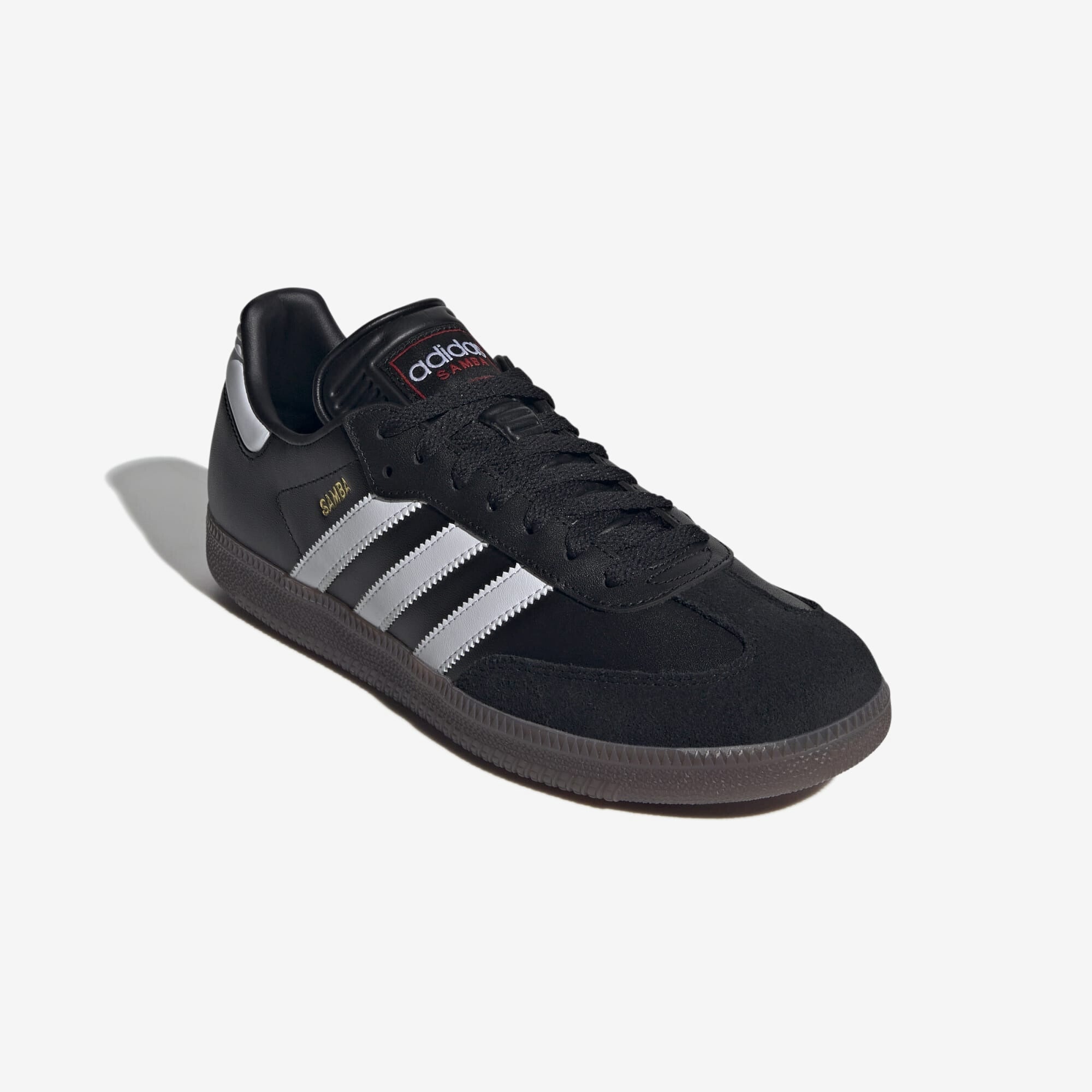 adidas Samba IC Low-Top Soccer Shoes - Core Black / Cloud White / Vivid Red