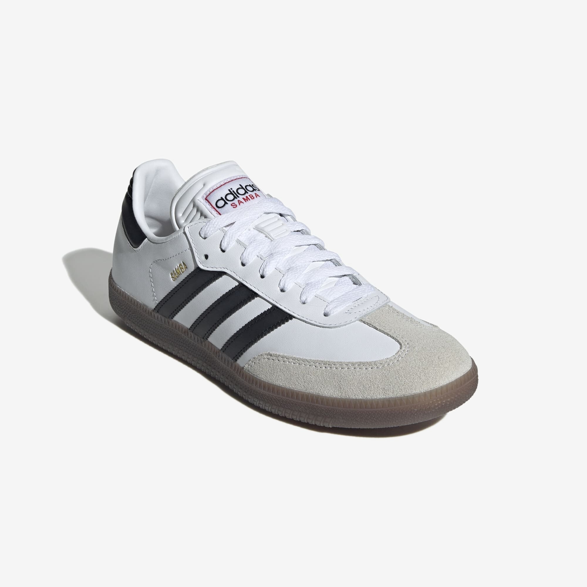 adidas Samba IC Low-Top Soccer Shoes - Cloud White / Core Black / Vivid Red