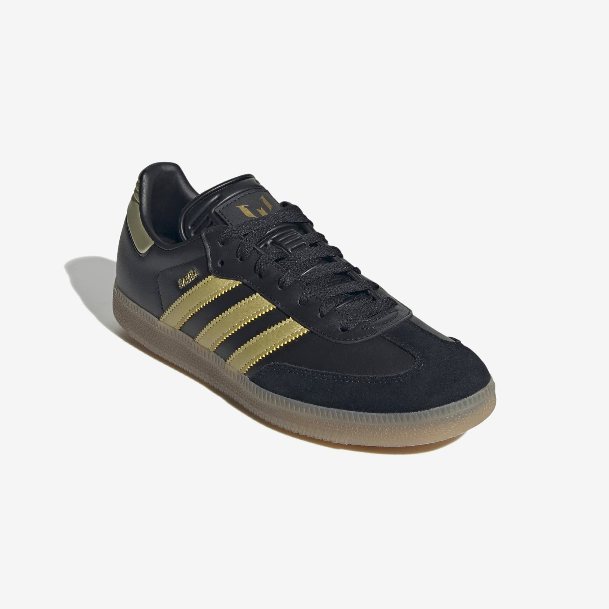 adidas Samba Messi IC Low-Top Soccer Shoes - Light Pink / Core Black / Gum