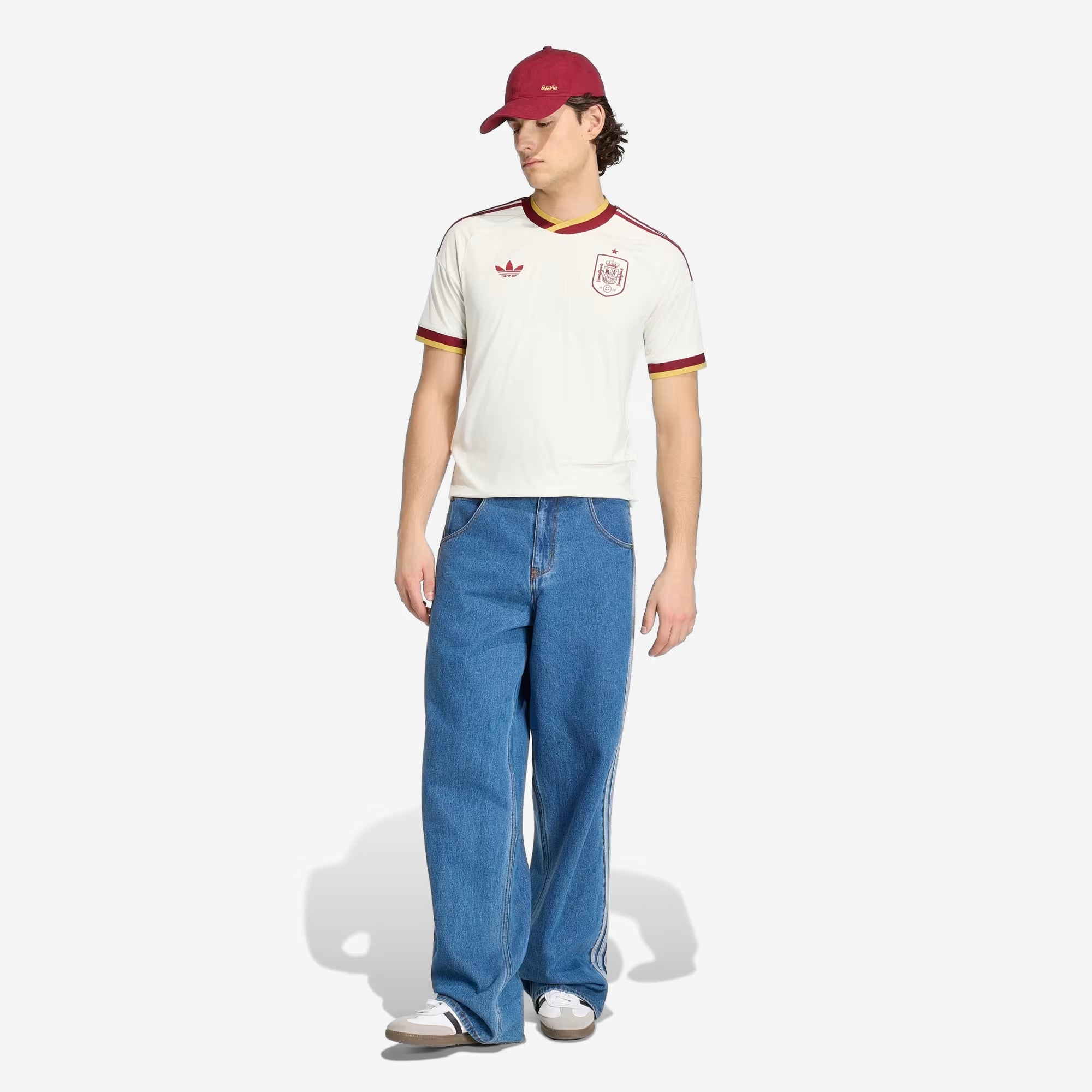 adidas Spain 2026 Stadium Away Men's Soccer Jersey - Off White