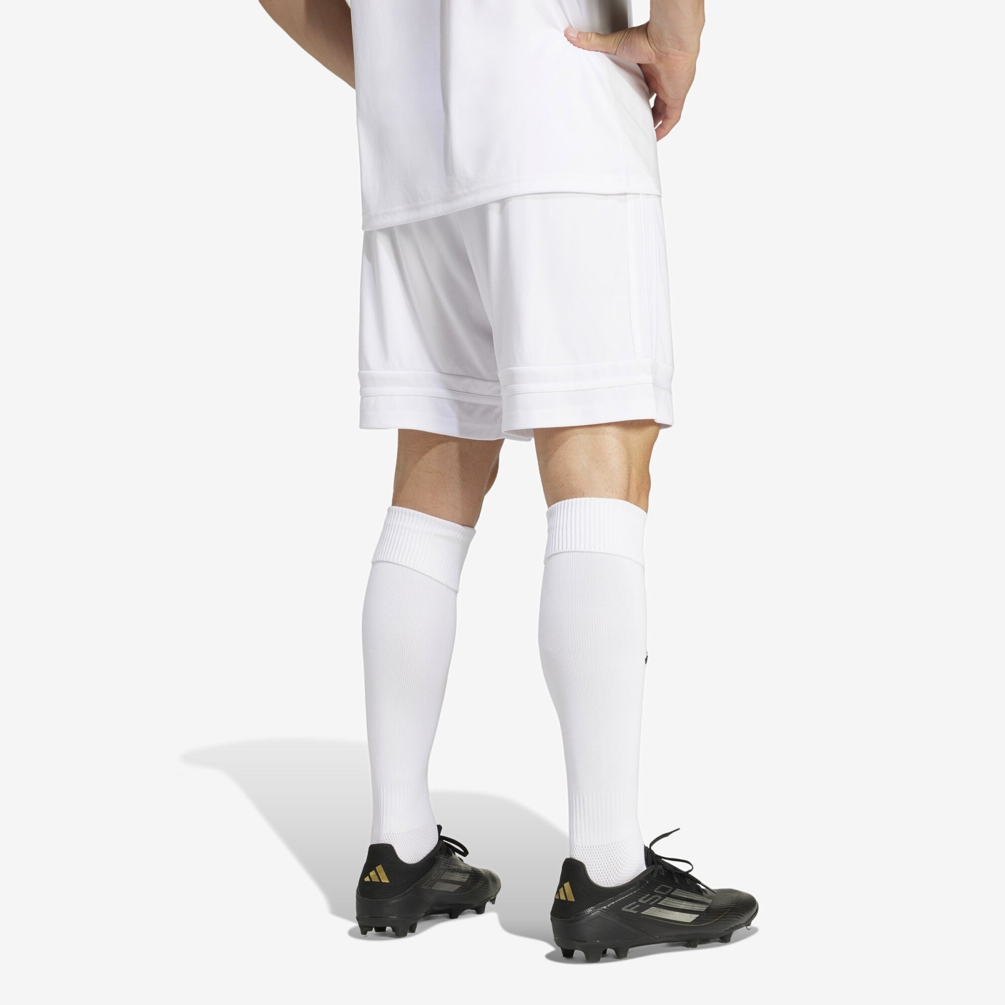 adidas Squadra 25 Men's Soccer Shorts - White / White / Black