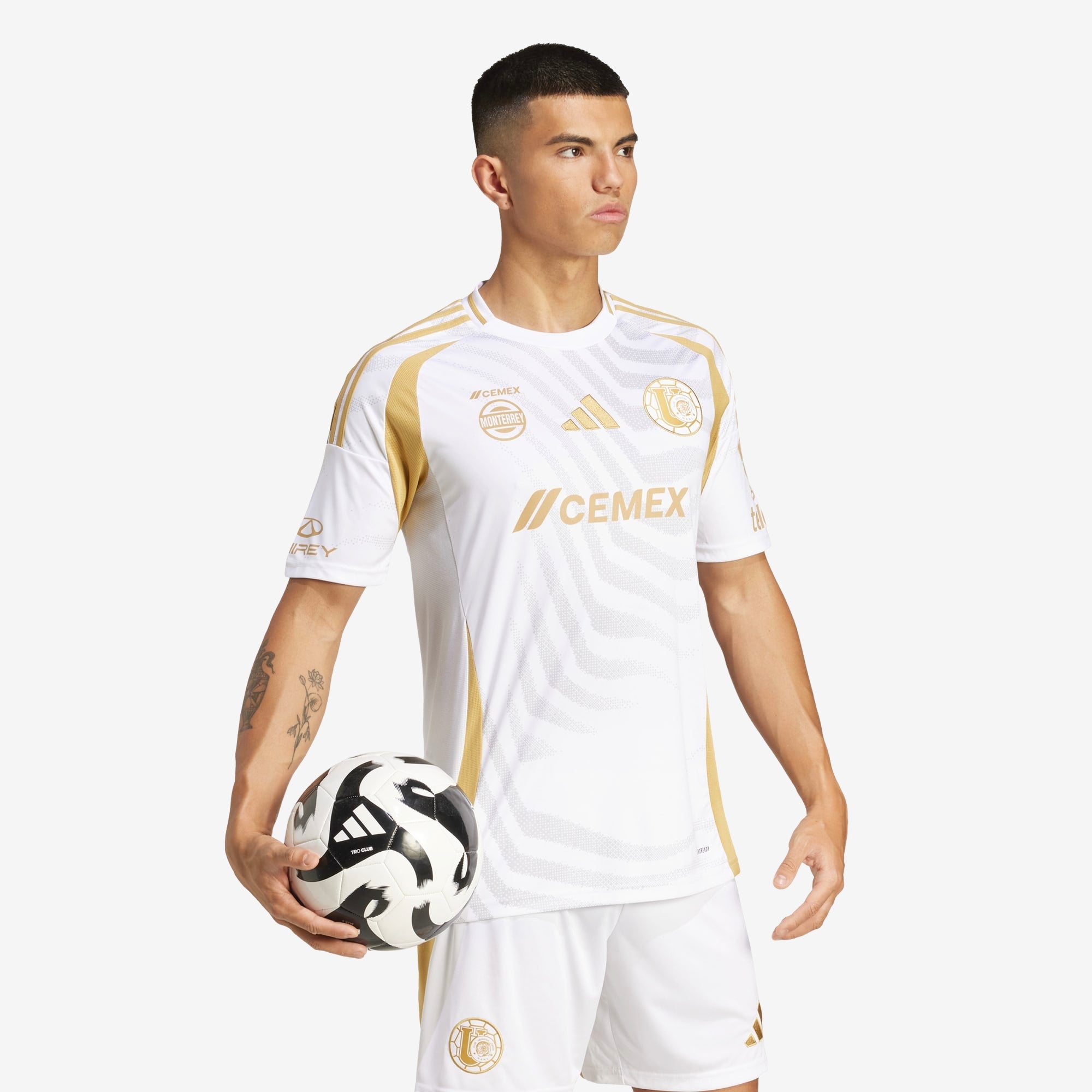 adidas Tigres UANL 2024/25 Stadium Third Men's AEROREADY Soccer Replica Jersey - White / Grey Two