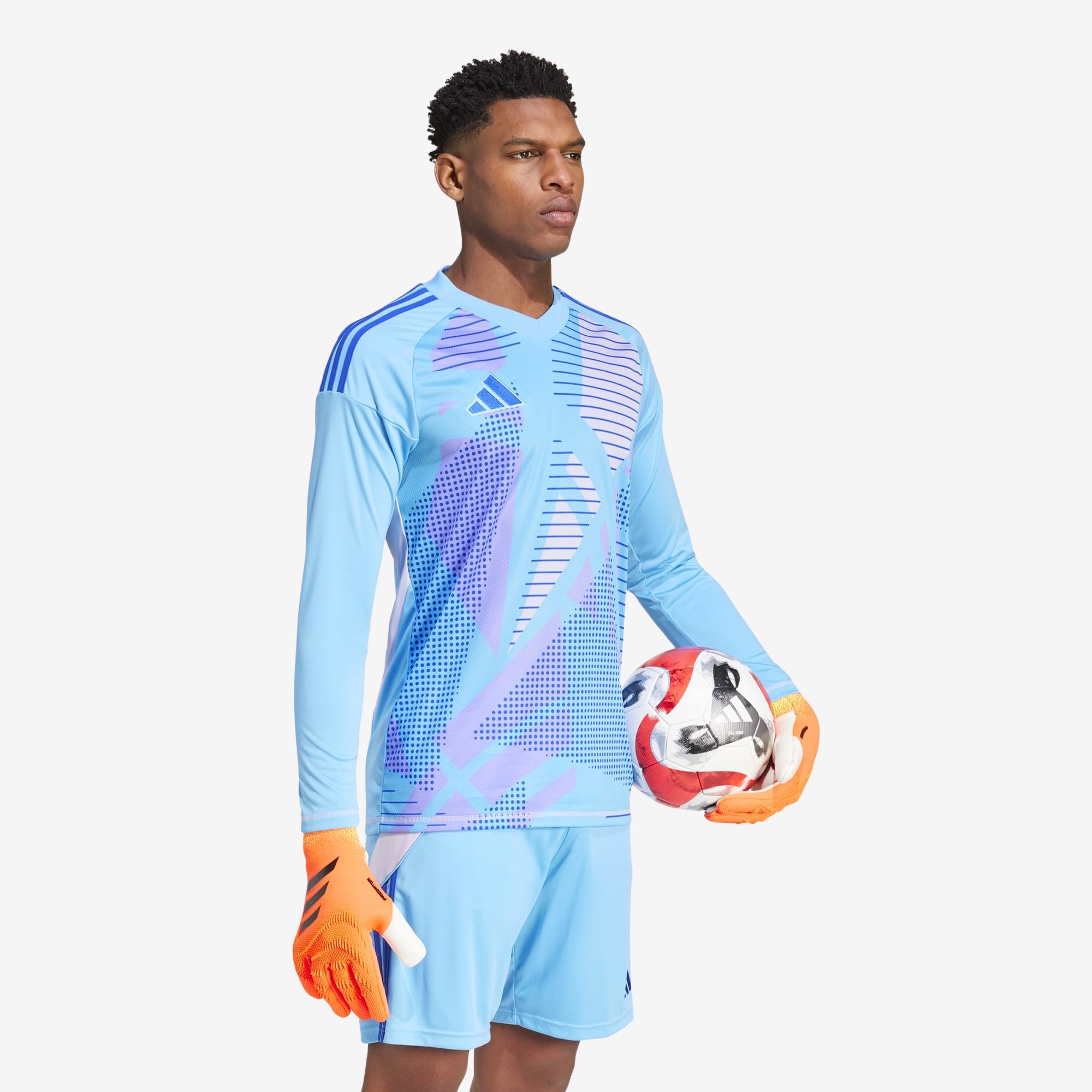 adidas Tiro 24 Competition Goalkeeper Men's Soccer Long-Sleeve Jersey - Semi Blue Burst