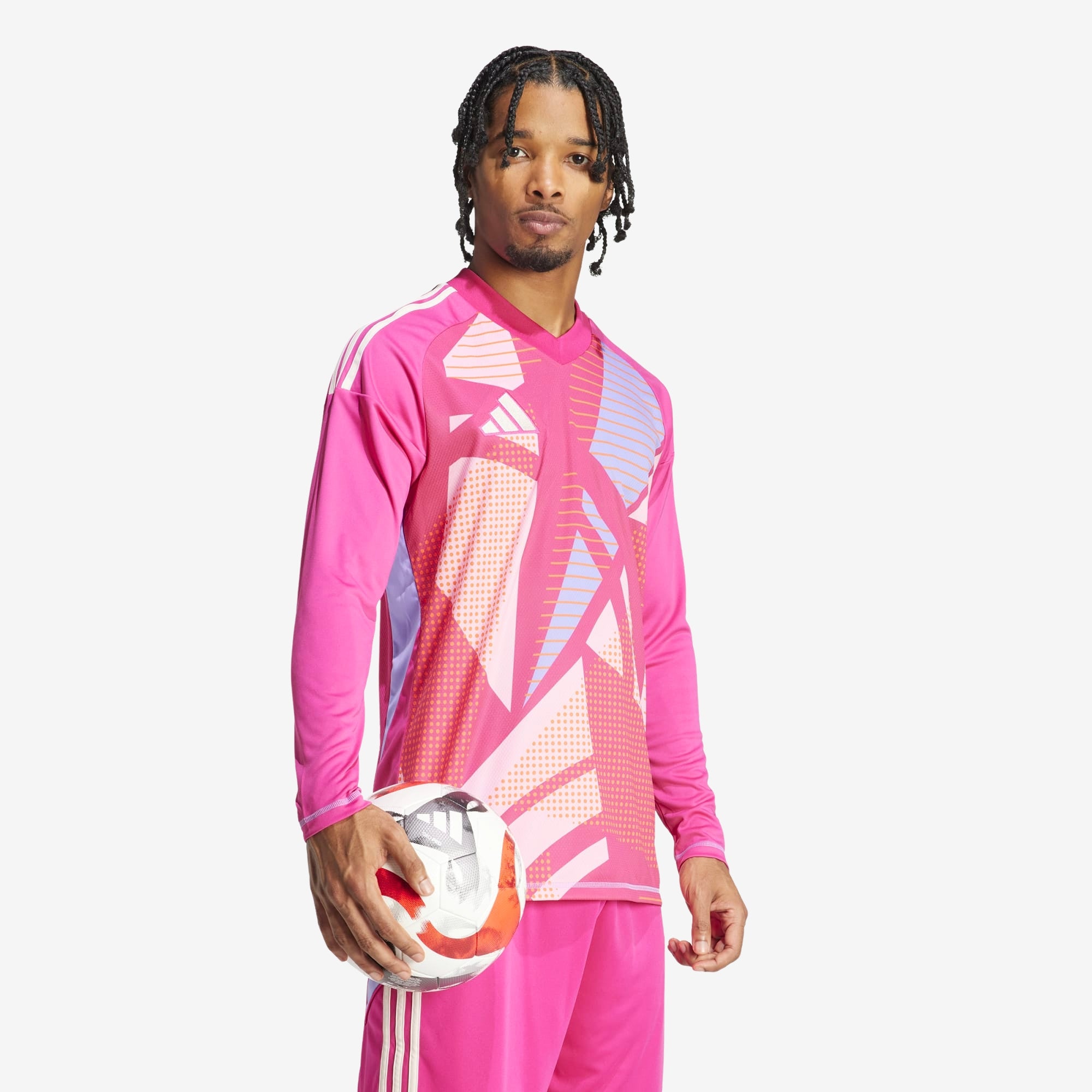 adidas Tiro 24 Competition Goalkeeper Men's Soccer Long-Sleeve Jersey - Team Real Magenta