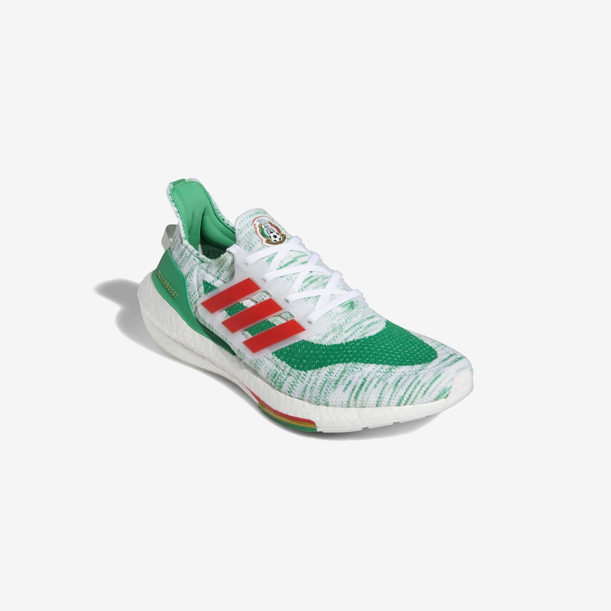 adidas Ultraboost 21 Mexico Shoes - Cloud White / Red / Green