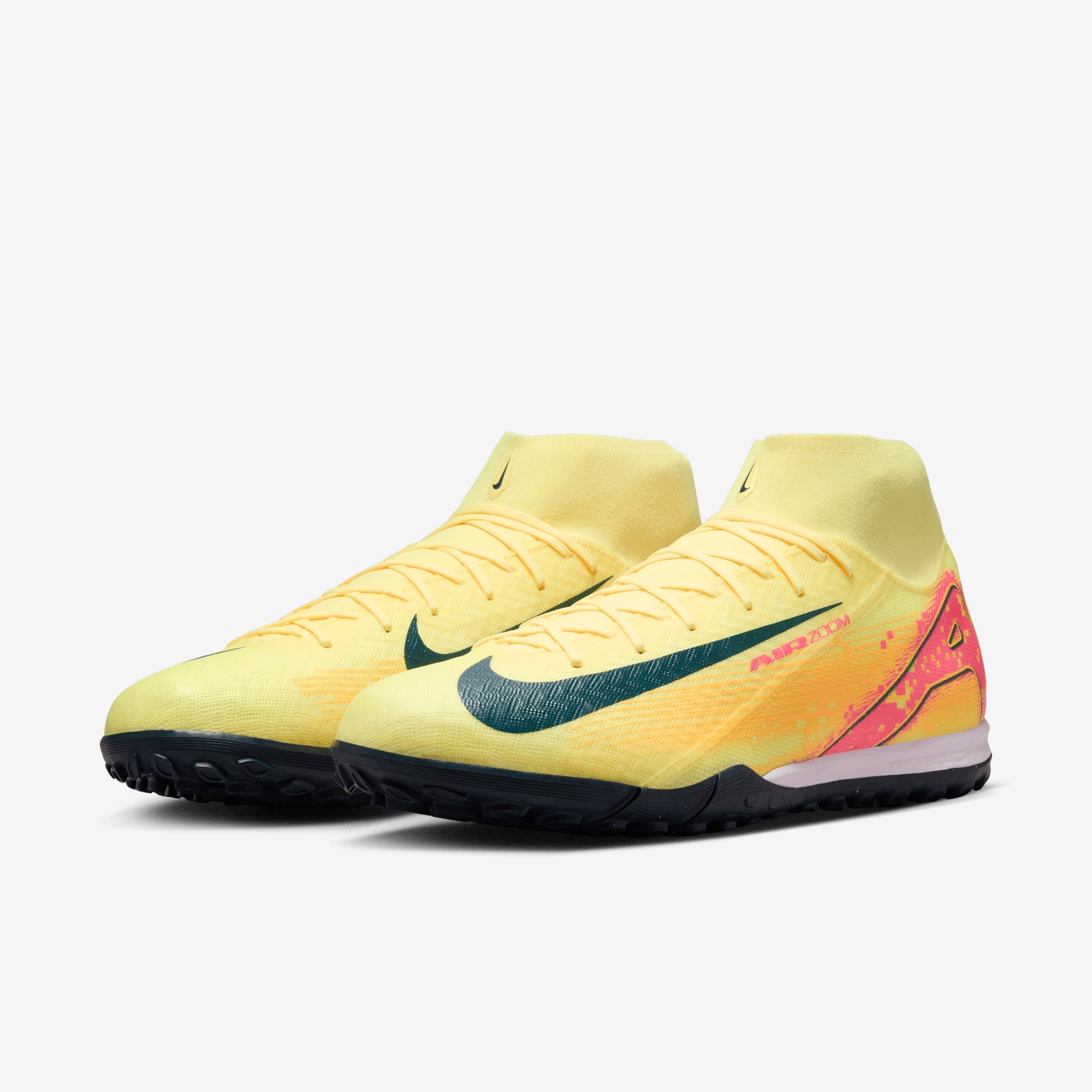 Nike Mercurial Superfly 10 Academy "Kylian Mbappé" TF High-Top Soccer Shoes - Lt Laser Orange/Armory Navy