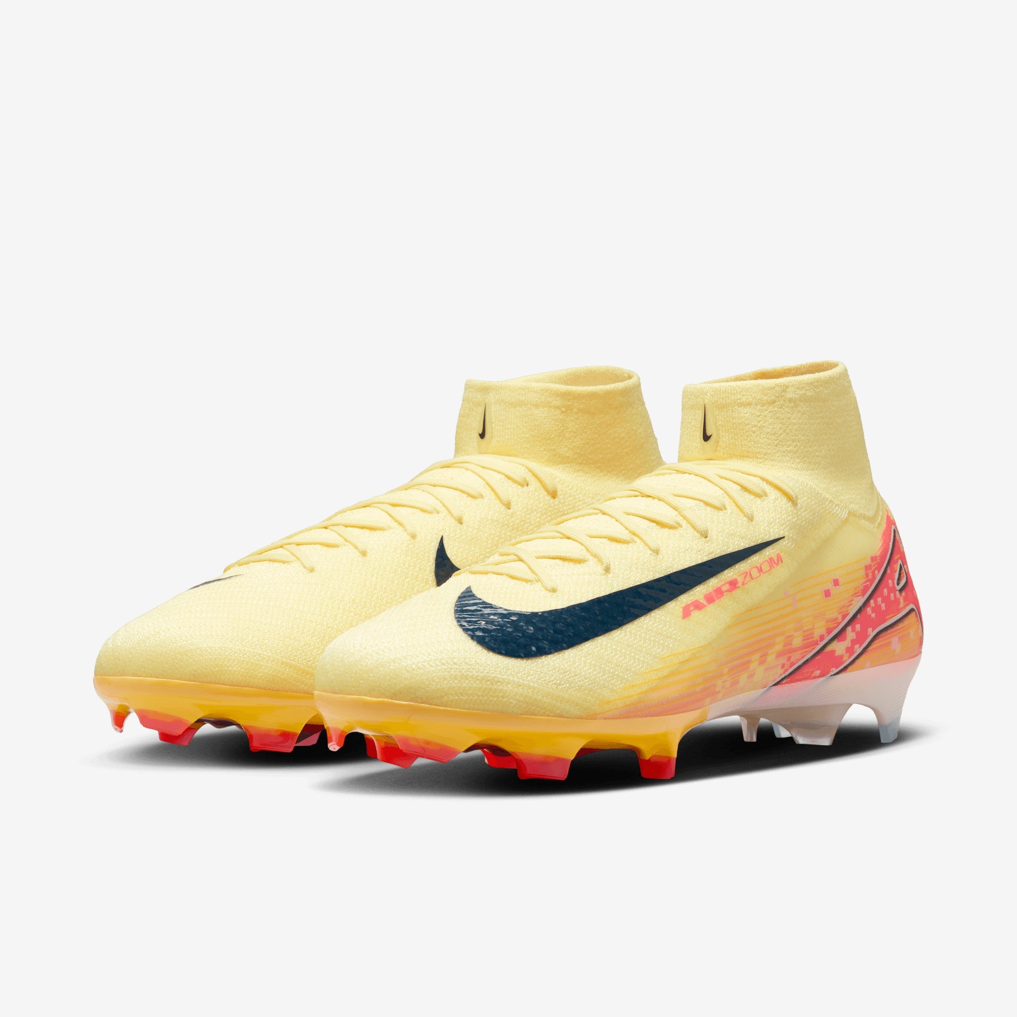 Nike Mercurial Superfly 10 Elite "Kylian Mbappé" FG High-Top Soccer Cleats - Lt Laser Orange/Armory Navy