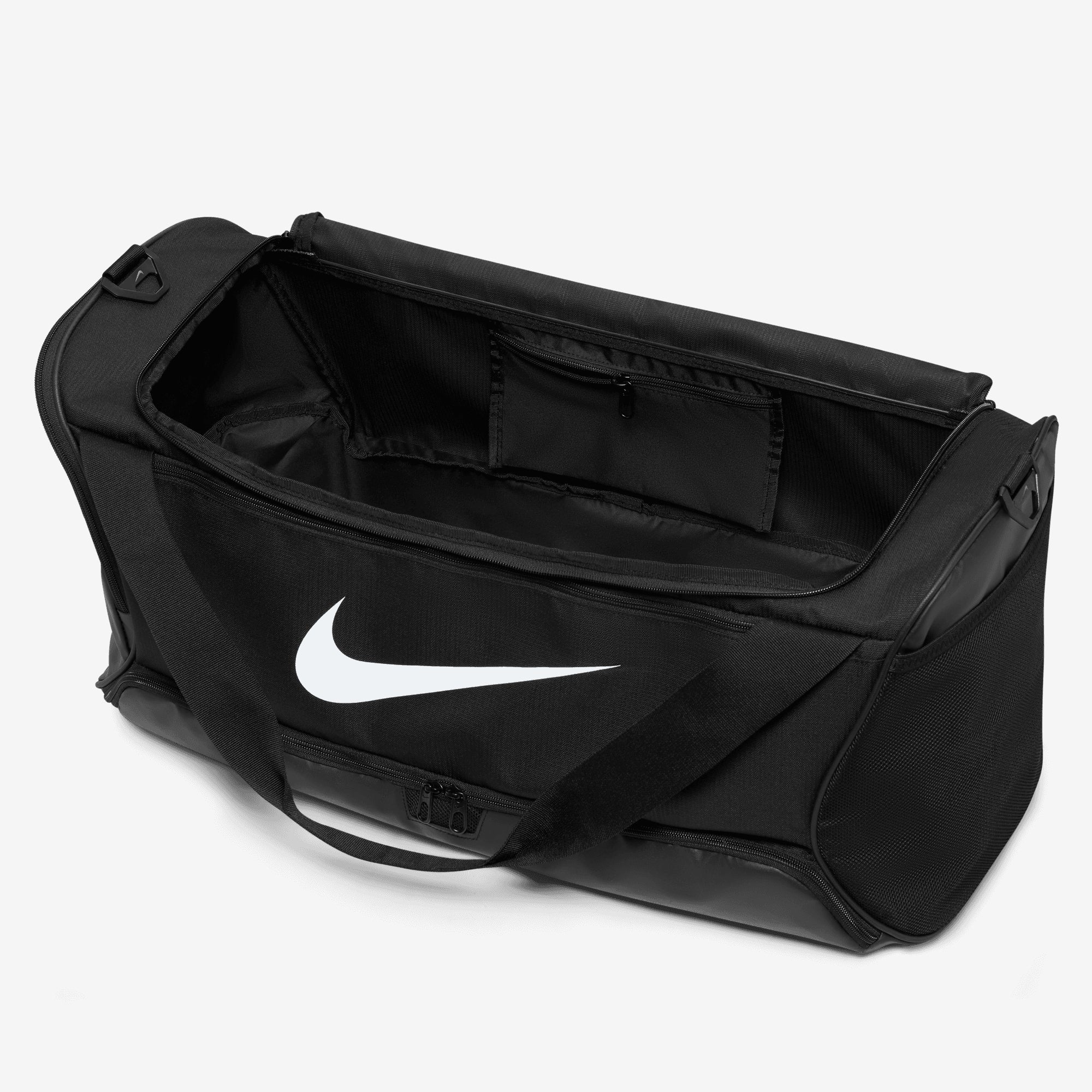 Nike Brasilia 9.5 Training Duffel Bag (Medium, 60L) - Black/Black/White