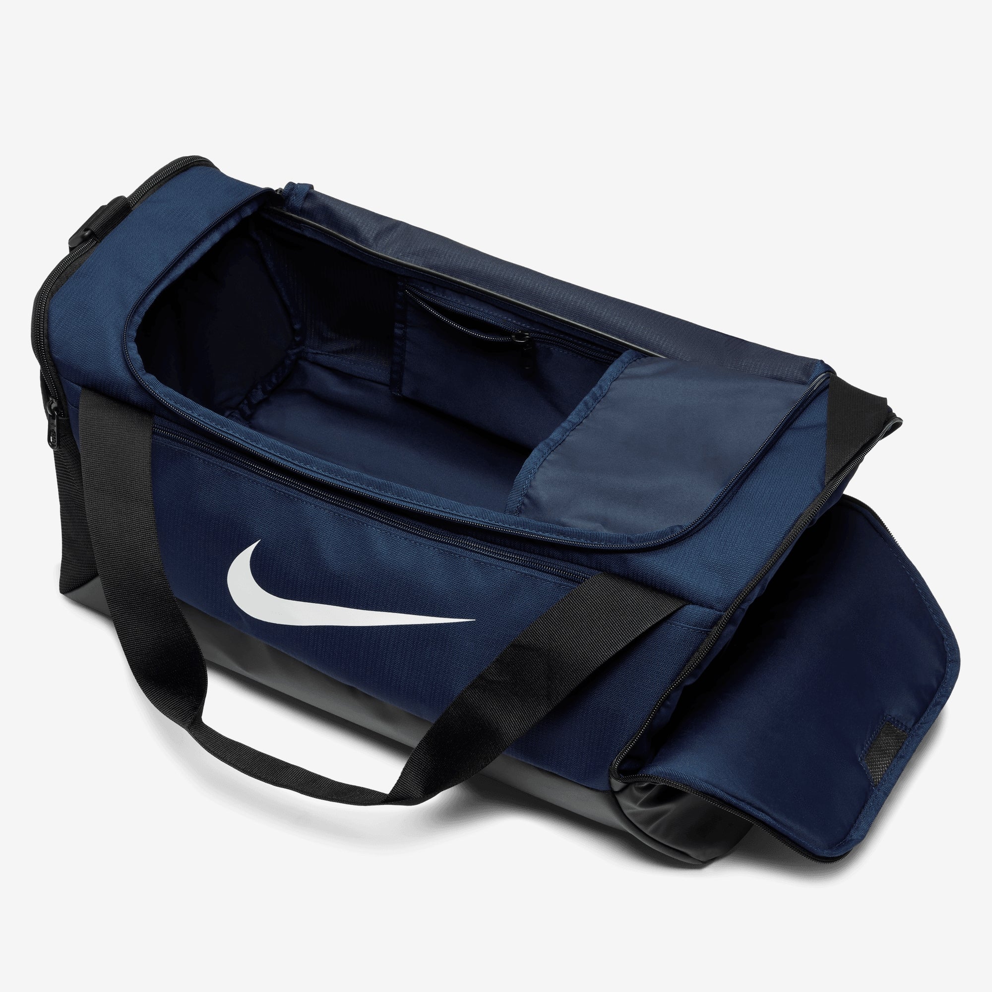 Nike Brasilia Training Duffel Bag (Small, 41L) - Midnight Navy/Black/White