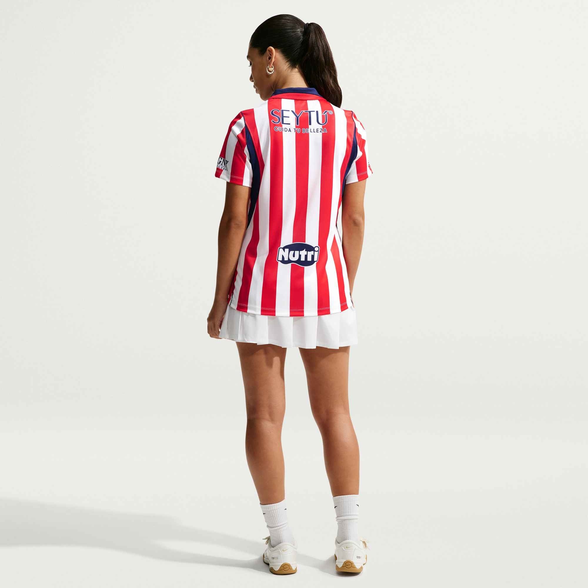 Nike Chivas 2026/27 Stadium Home Women's Dri-FIT Soccer Replica Jersey - White/Speed Red/Loyal Blue