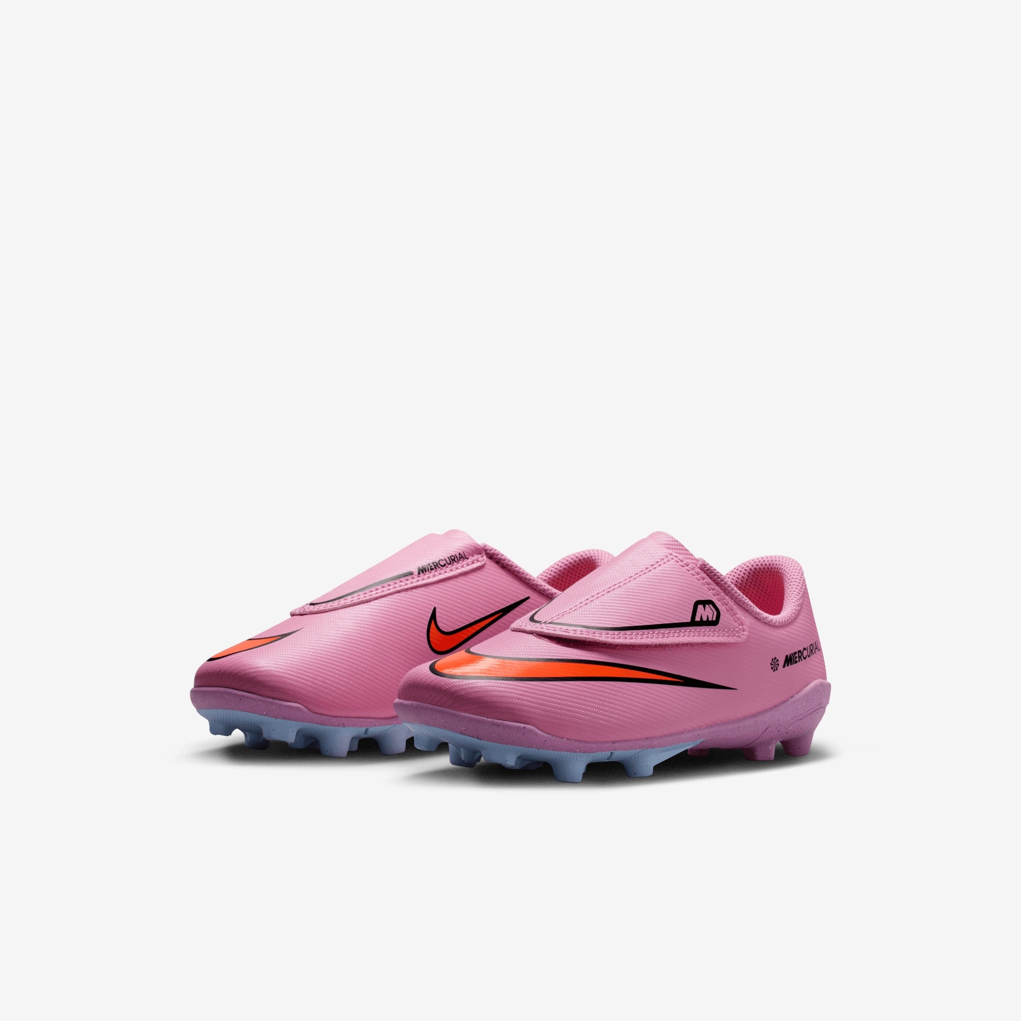 Nike Jr. Mercurial Vapor 16 Club Little Kids' Multi-Ground Low-Top Soccer Cleats - Magic Flamingo/Black-Total Crimson