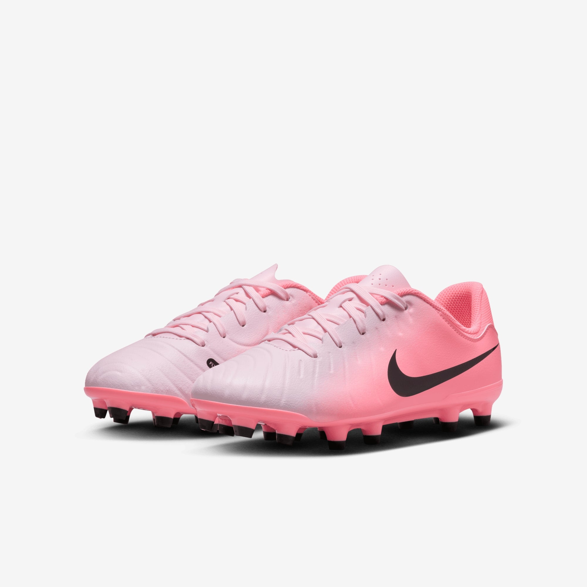 Nike Jr. Tiempo Legend 10 Academy Little/Big Kids' MG Low-Top Soccer Cleats - Pink Foam/Black