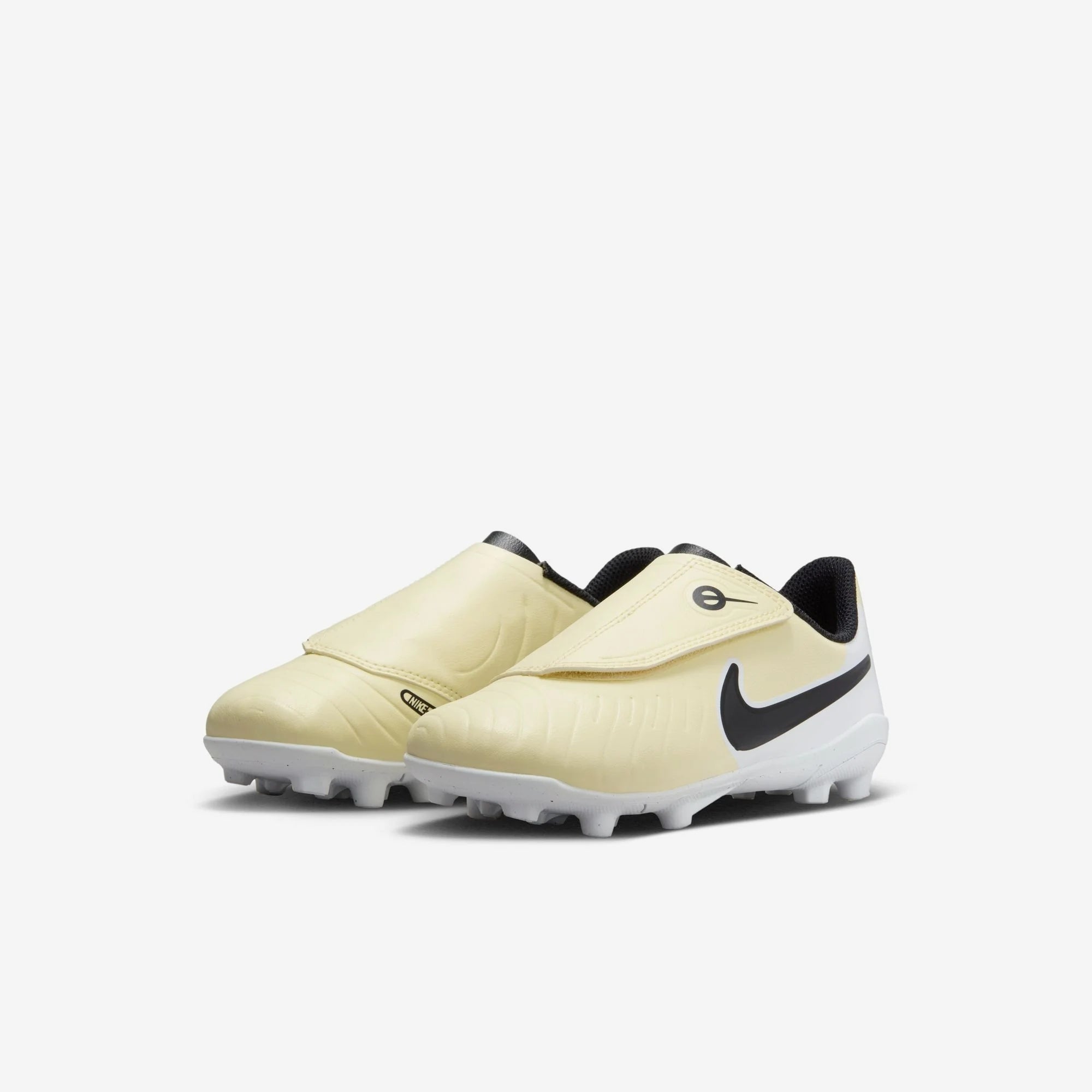 Nike Jr. Tiempo Legend 10 Club Little Kids' MG Low-Top Soccer Cleats - Lemonade/Black/Metallic Gold Coin