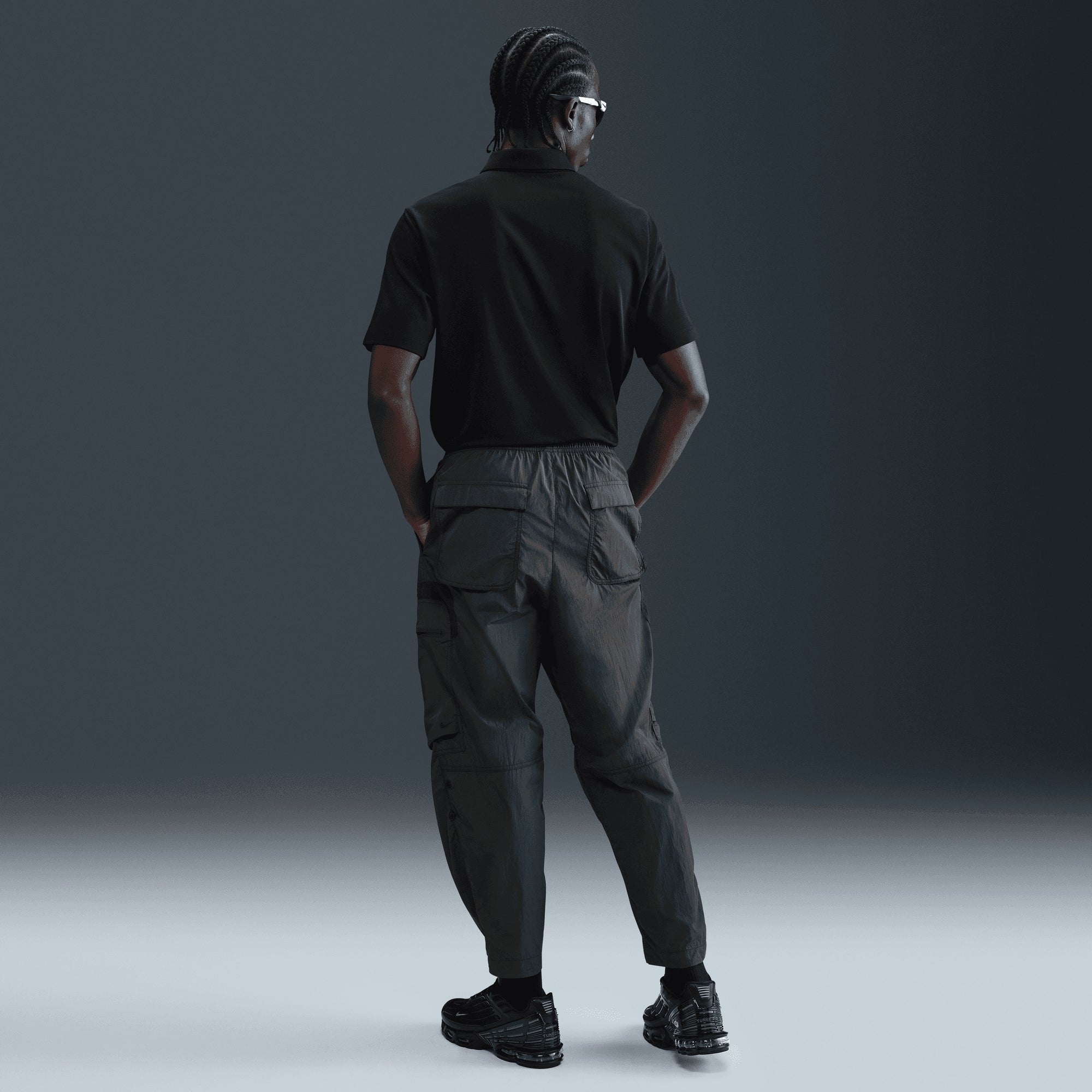 Nike Men's Football Polo - Black/White