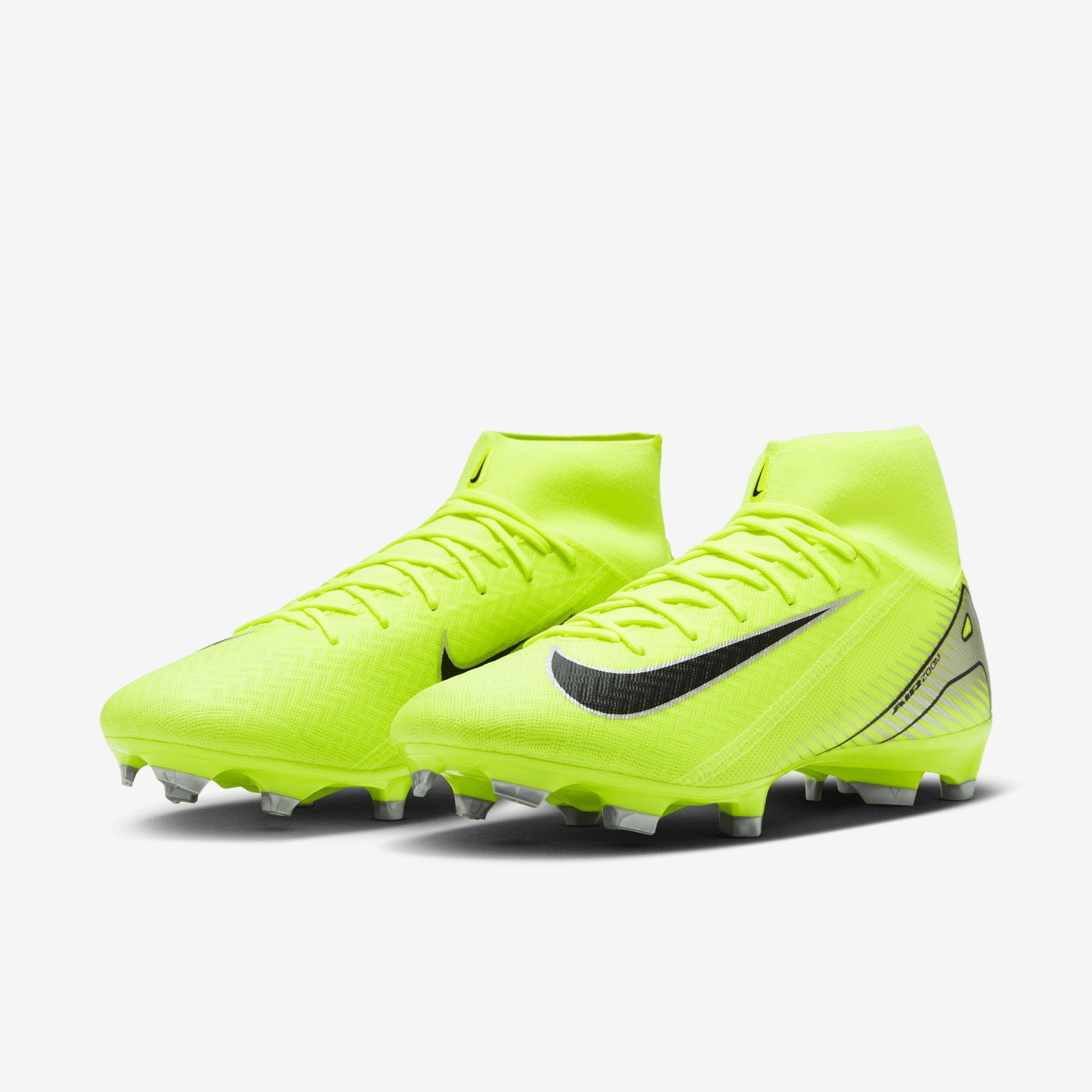 Nike Mercurial Superfly 10 Academy MG High-Top Soccer Cleats - Volt/Black