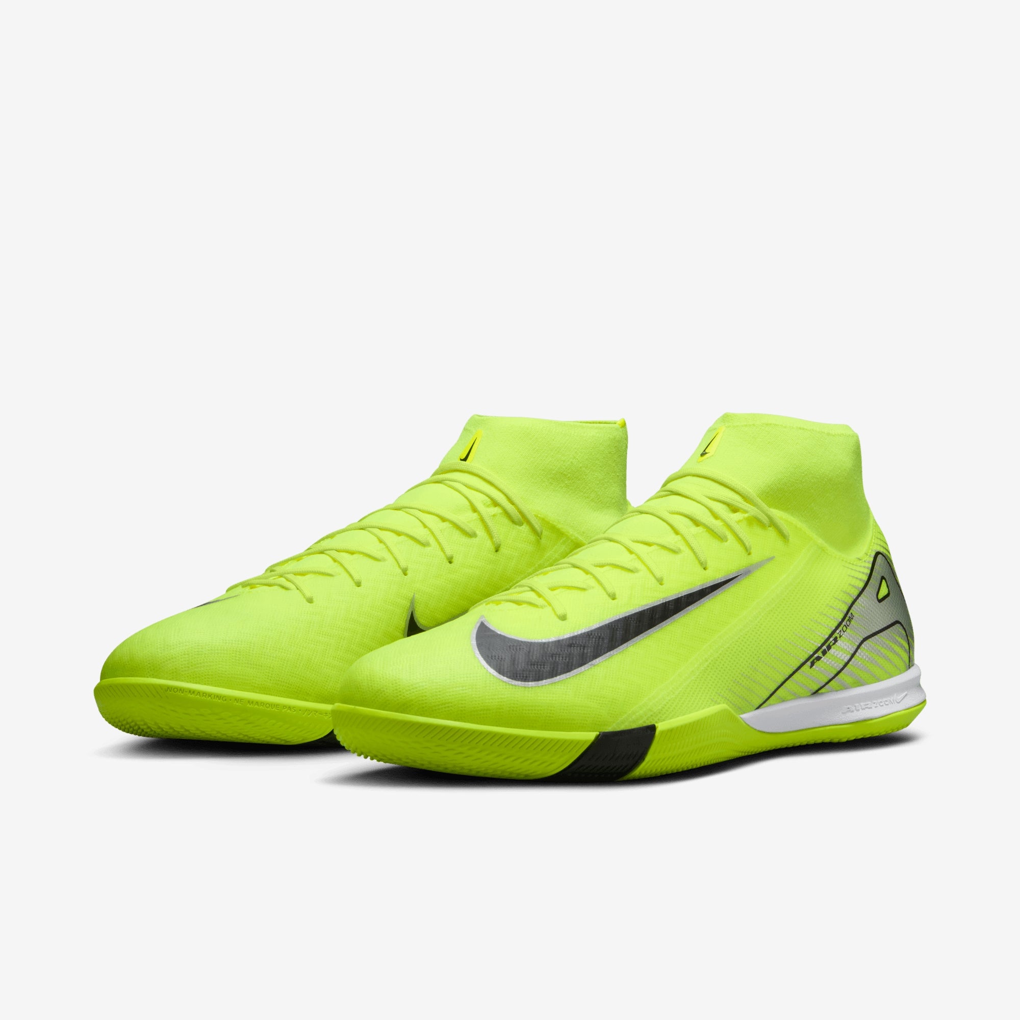 Nike Mercurial Superfly 10 Academy IC High-Top Soccer Shoes - Volt/Black