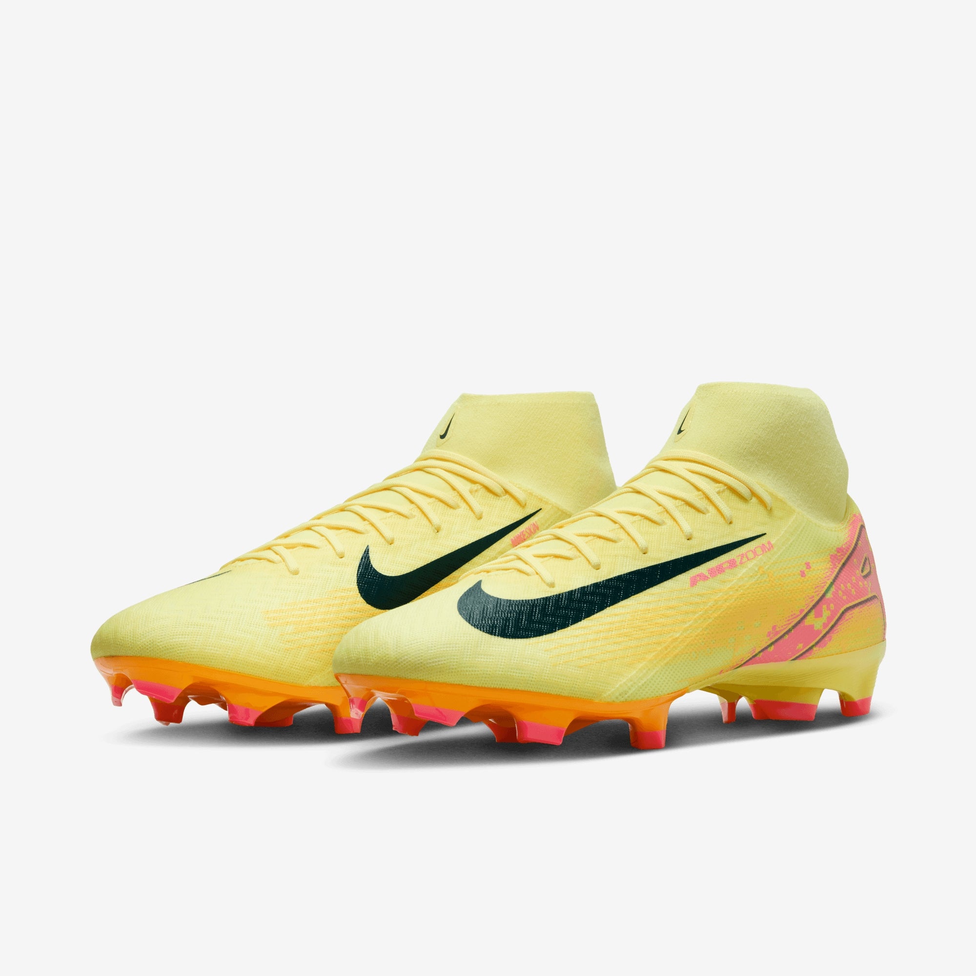 Nike Mercurial Superfly 10 Academy "Kylian Mbappé" MG High-Top Soccer Cleats - Lt Laser Orange/Armory Navy