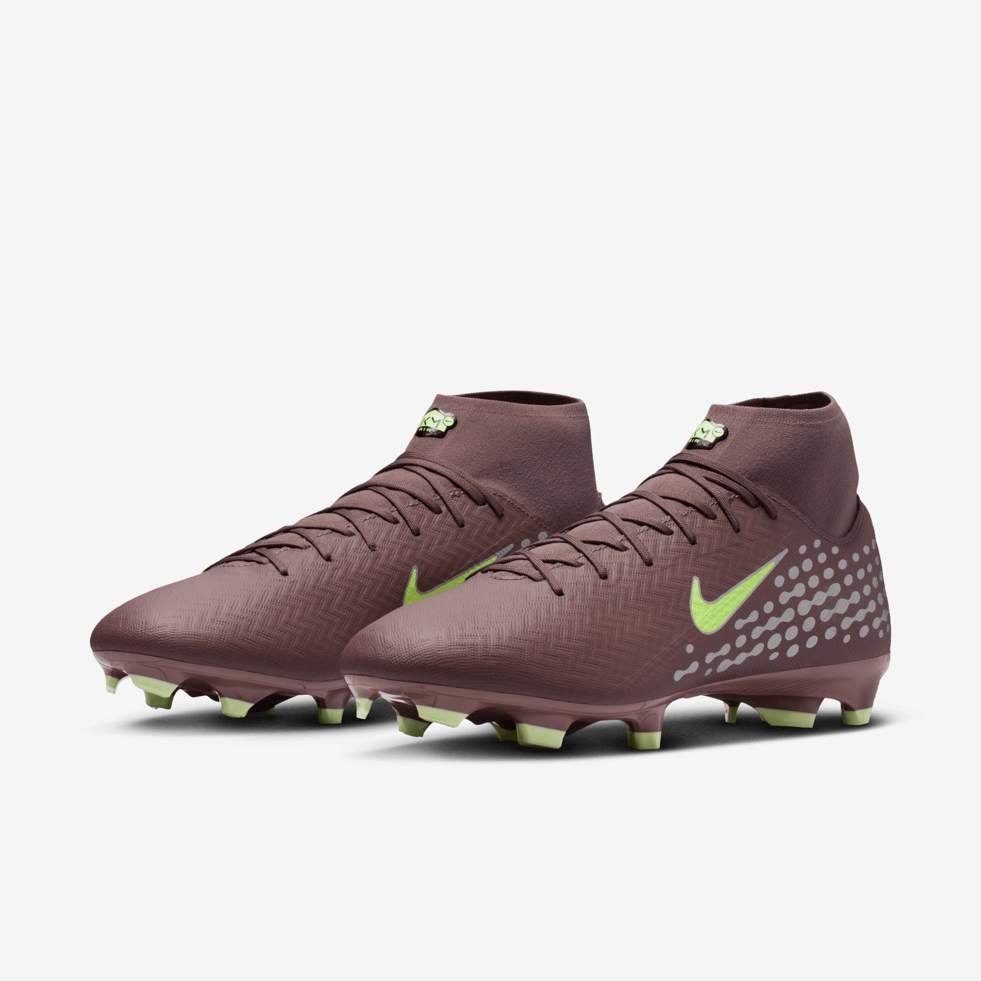 Nike Mercurial Superfly 10 Academy Kylian Mbappé Multi-Ground High-Top Soccer Cleats - Plum Eclipse/Metallic Silver