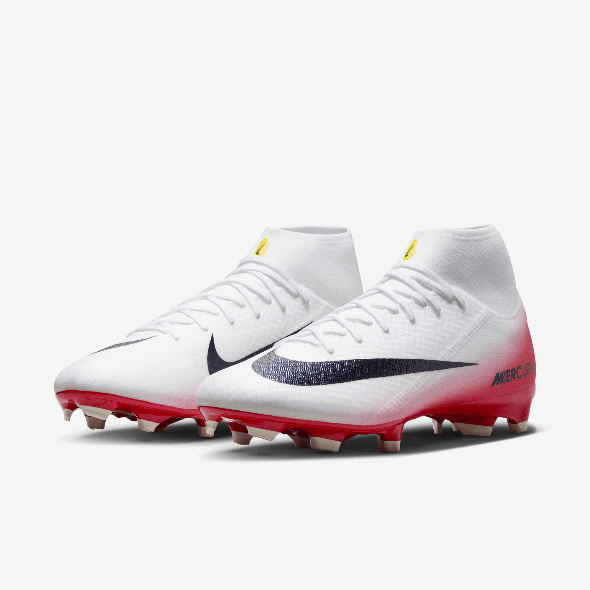 Nike Mercurial Superfly 10 Academy LV8 Multi-Ground High-Top Soccer Cleats - University Red/Dark Obsidian